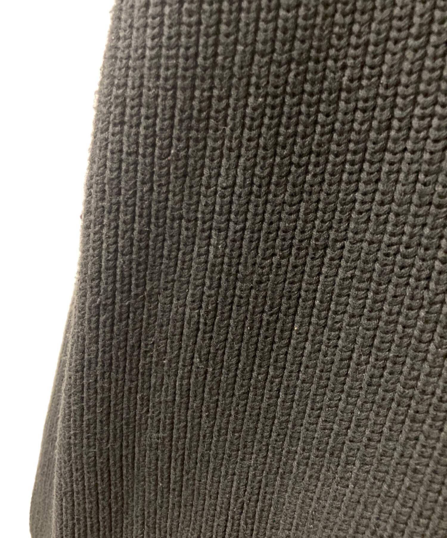 中古・古着通販】ENOF (イナフ) カシミヤ混cropped knit ブラック