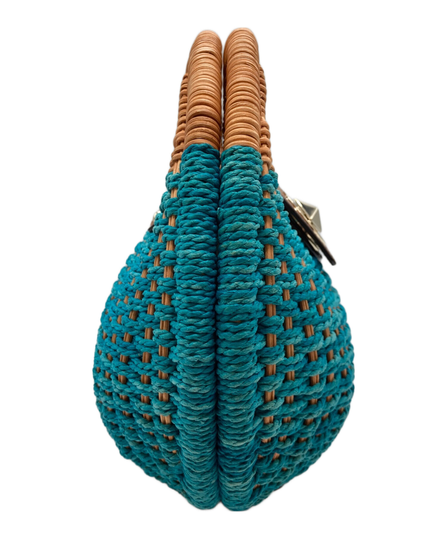 中古・古着通販】Kate Spade (ケイトスペード) 丸型カゴバッグ スカイ