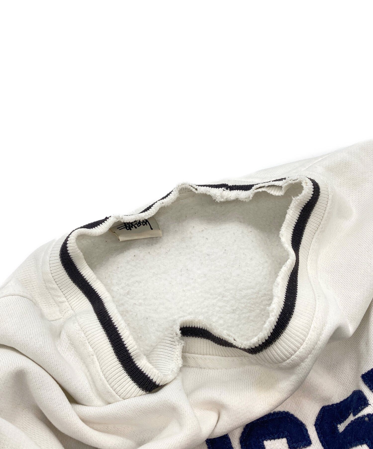 中古・古着通販】stussy (ステューシー) 90s ロゴスウェット ホワイト