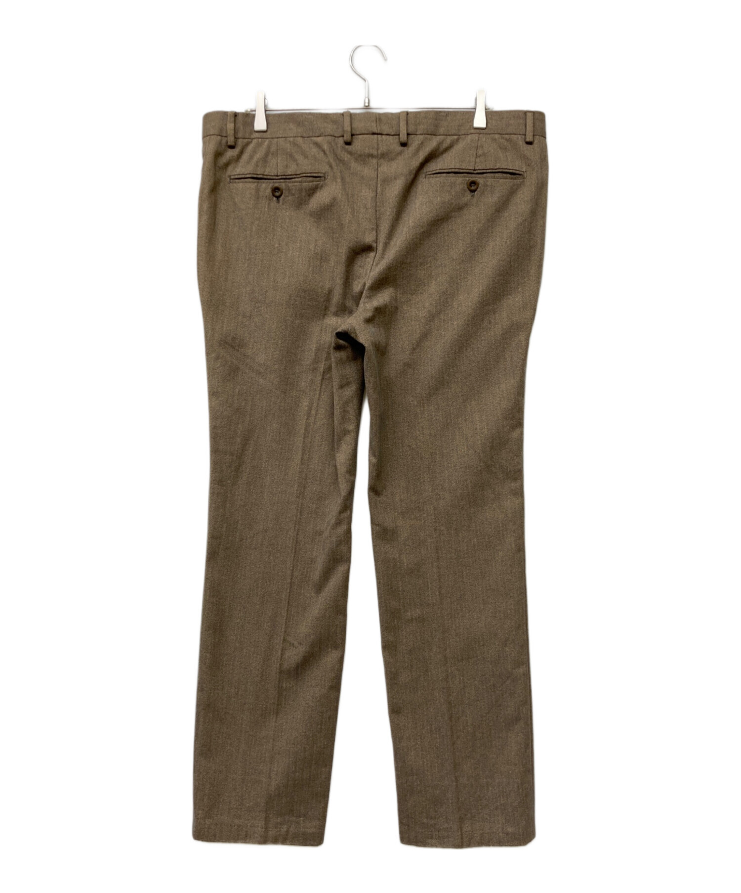 美品 HERMES エルメス イタリア製 コットン ブラウン スラックス 48 中古・古着通販】HERMES (エルメス) コットンスラックスパンツ