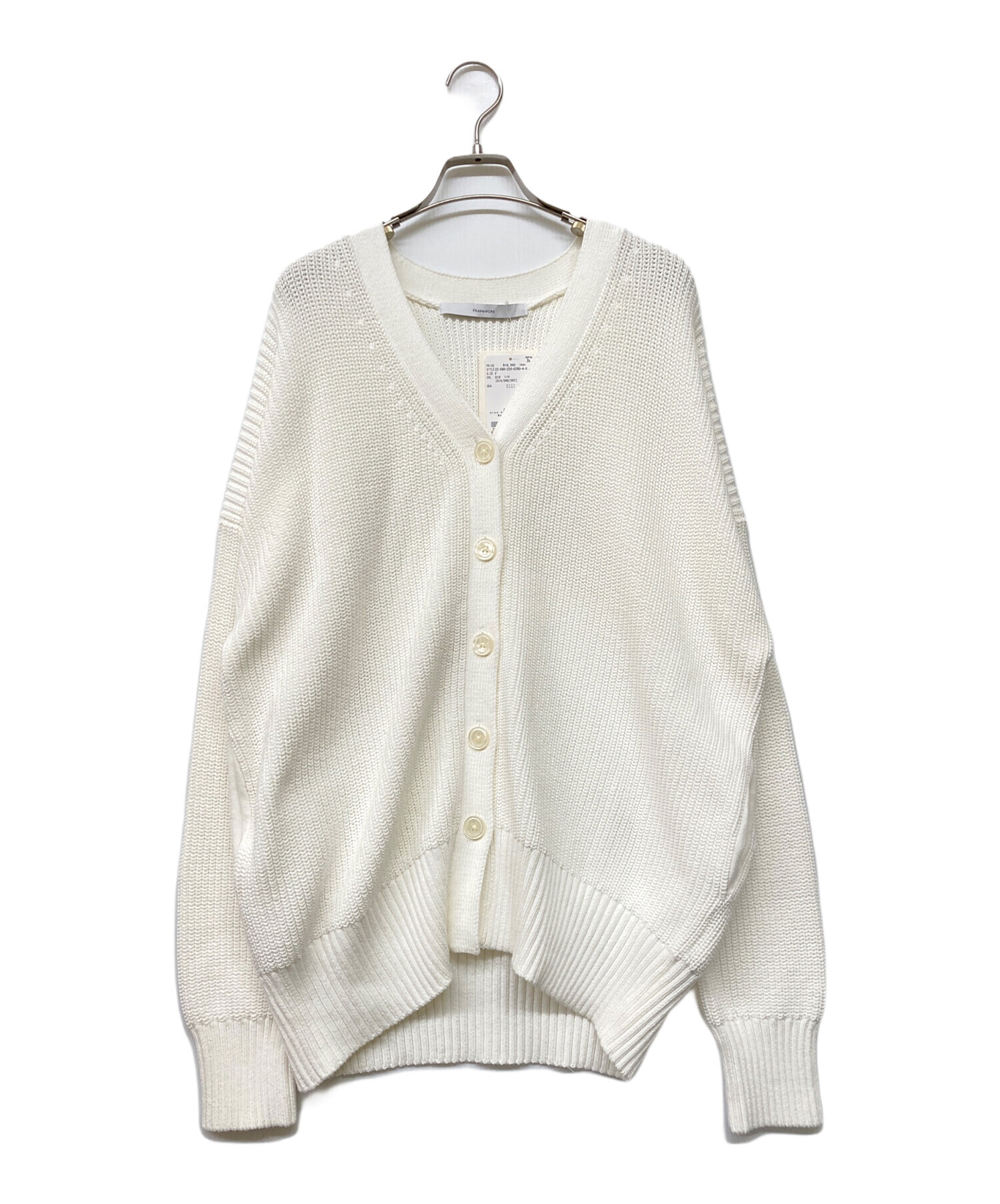 中古・古着通販】FRAMeWORK (フレームワーク) 畦Vネックカーディガン