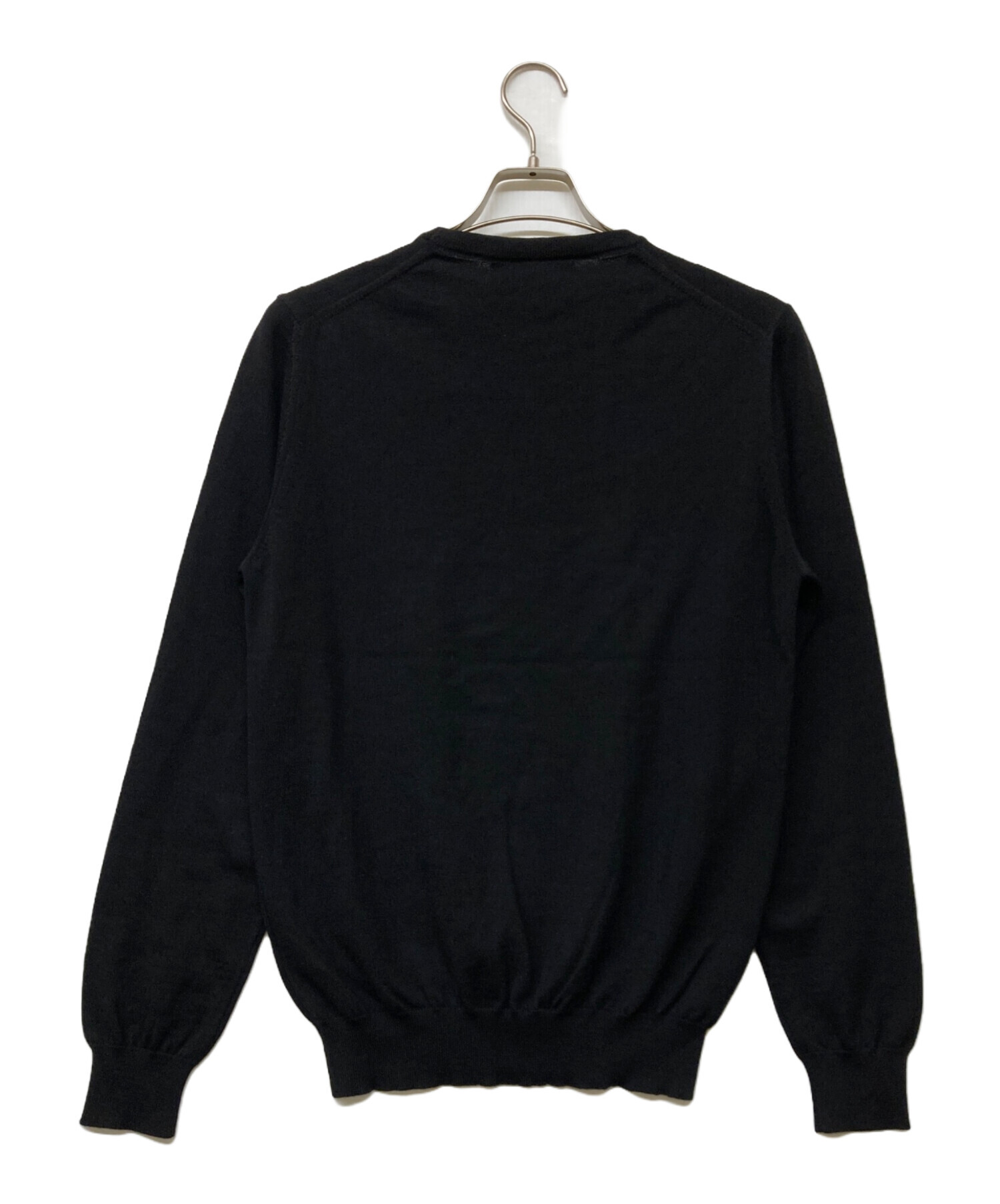 中古・古着通販】GUCCI (グッチ) エンブレムニット ブラック サイズ:M