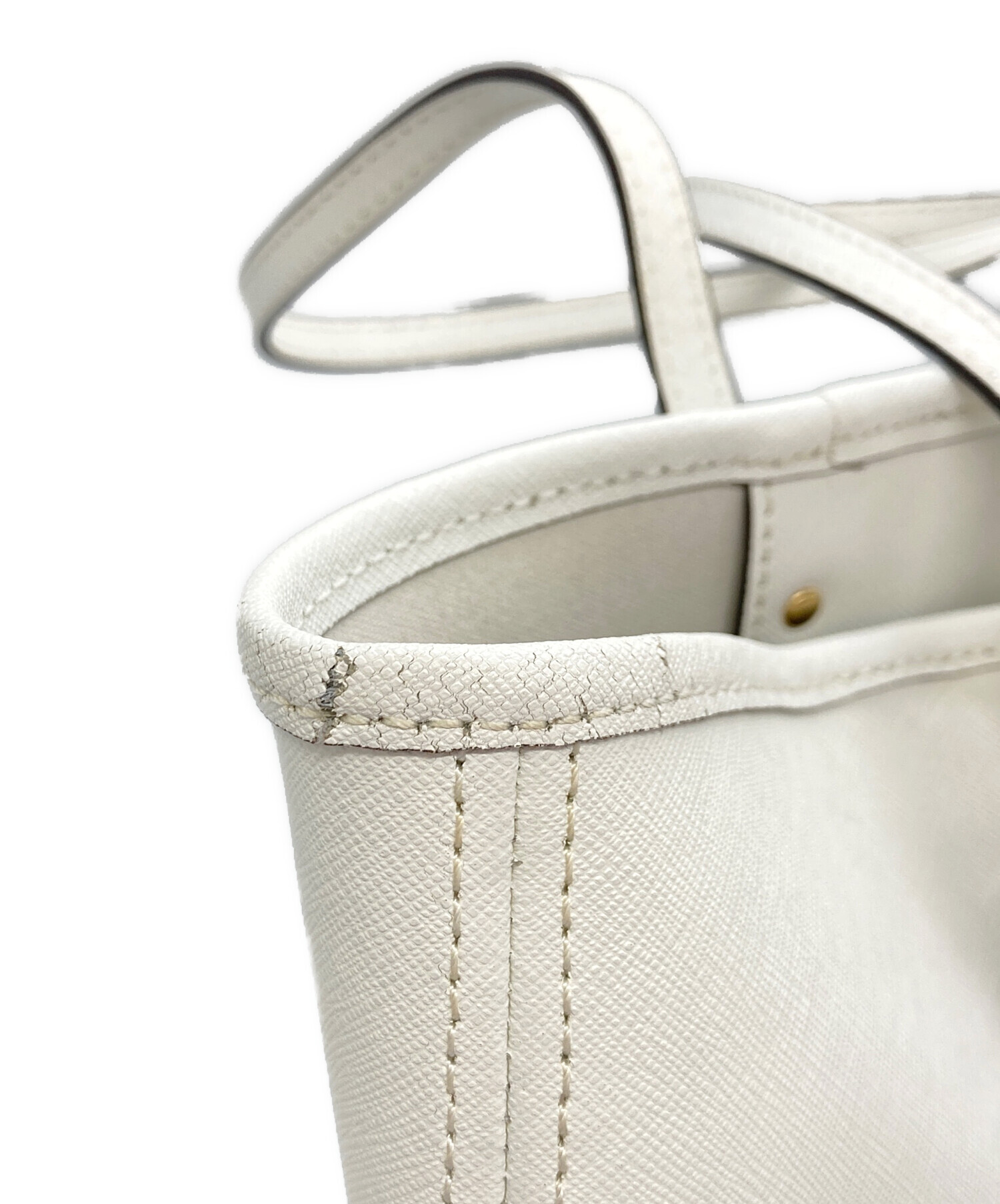 週末価格　新品未使用タグ付き マイケルコース トートバッグ 白 ホワイト 中古・古着通販】MICHAEL KORS (マイケルコース) トートバッグ