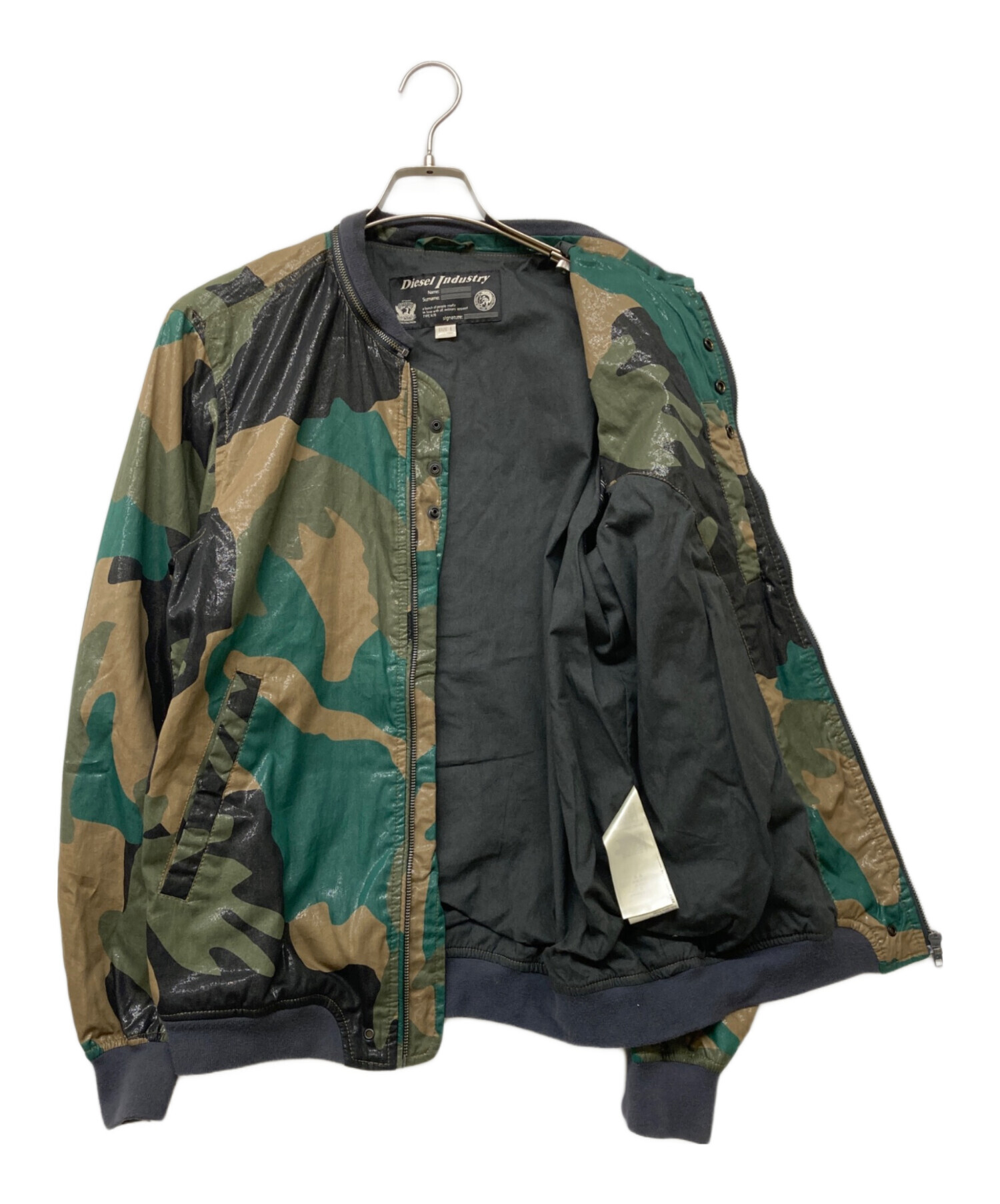 中古・古着通販】DIESEL (ディーゼル) フルジップミリタリージャケット