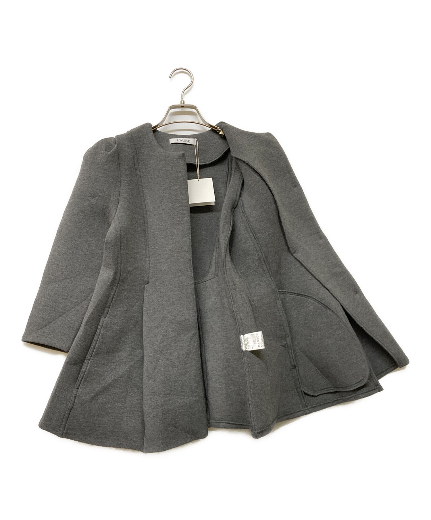 中古・古着通販】L'AUBE BLANC (ローブ ブラン) Double Knit Peplum