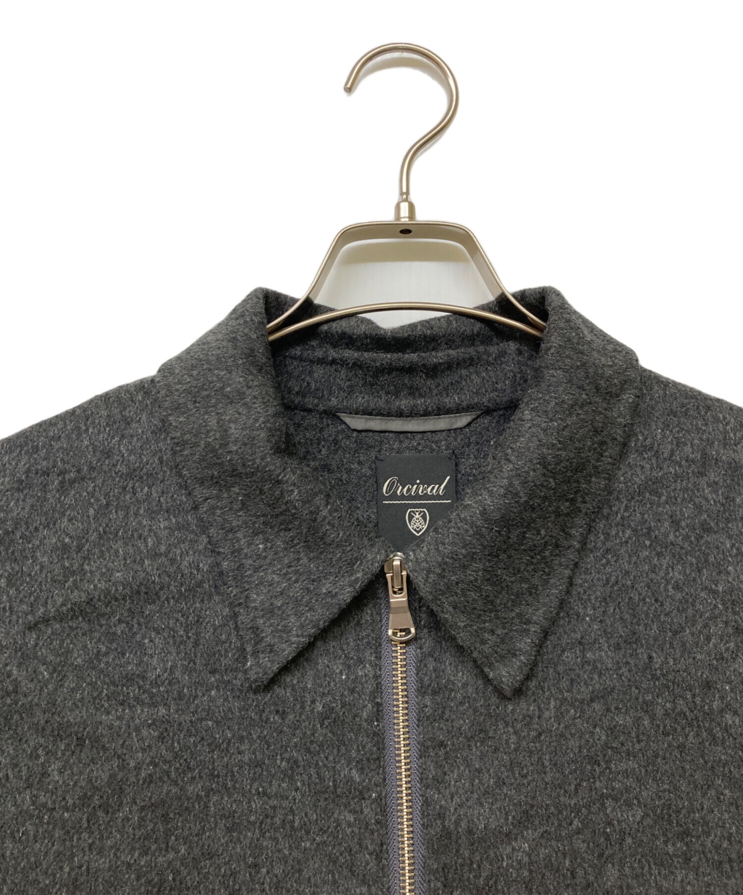 中古・古着通販】ORCIVAL (オーシバル) WOOL ZIP JKT グレー サイズ:5 