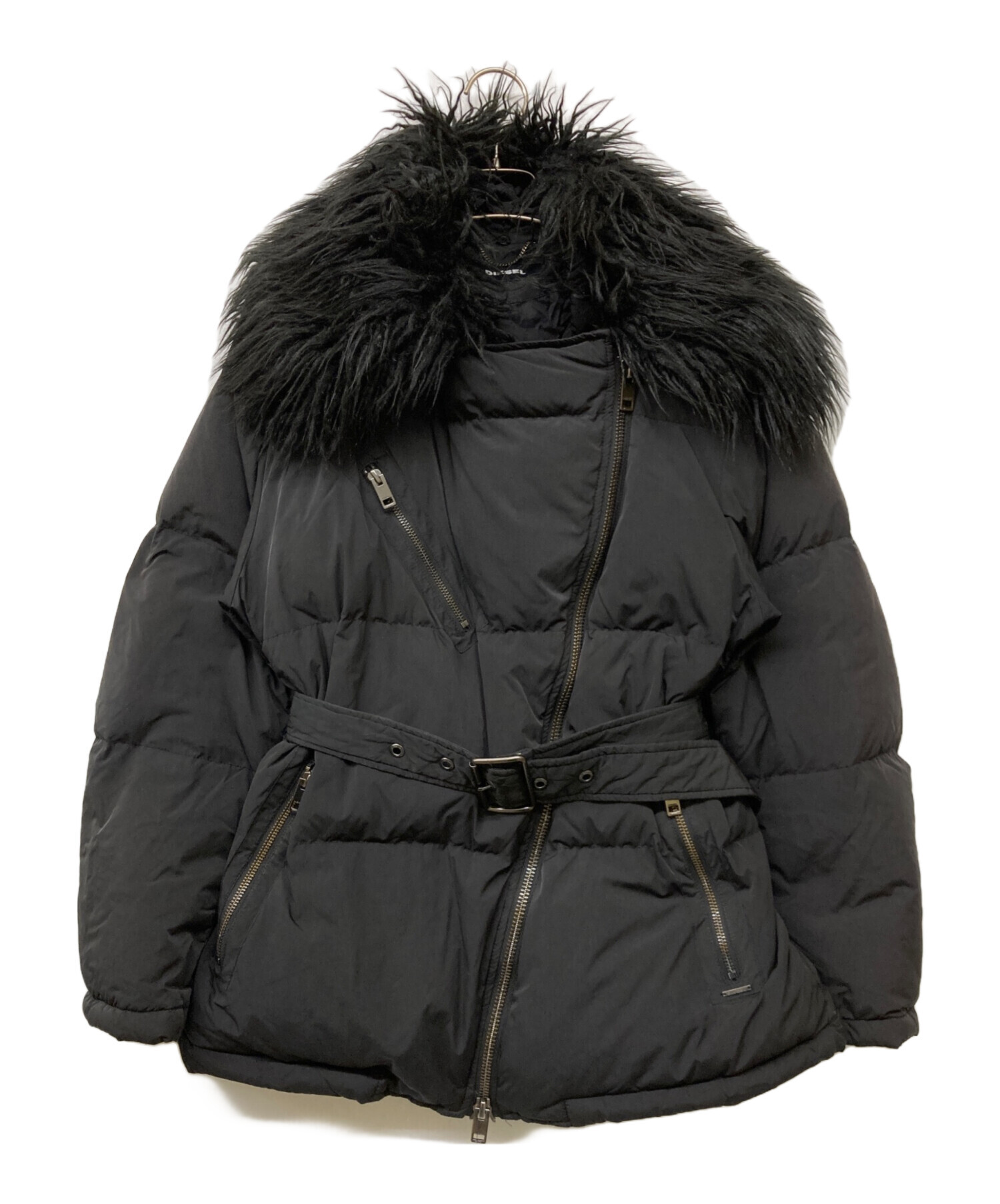 中古・古着通販】DIESEL (ディーゼル) ダイアゴナルダウンジャケット 