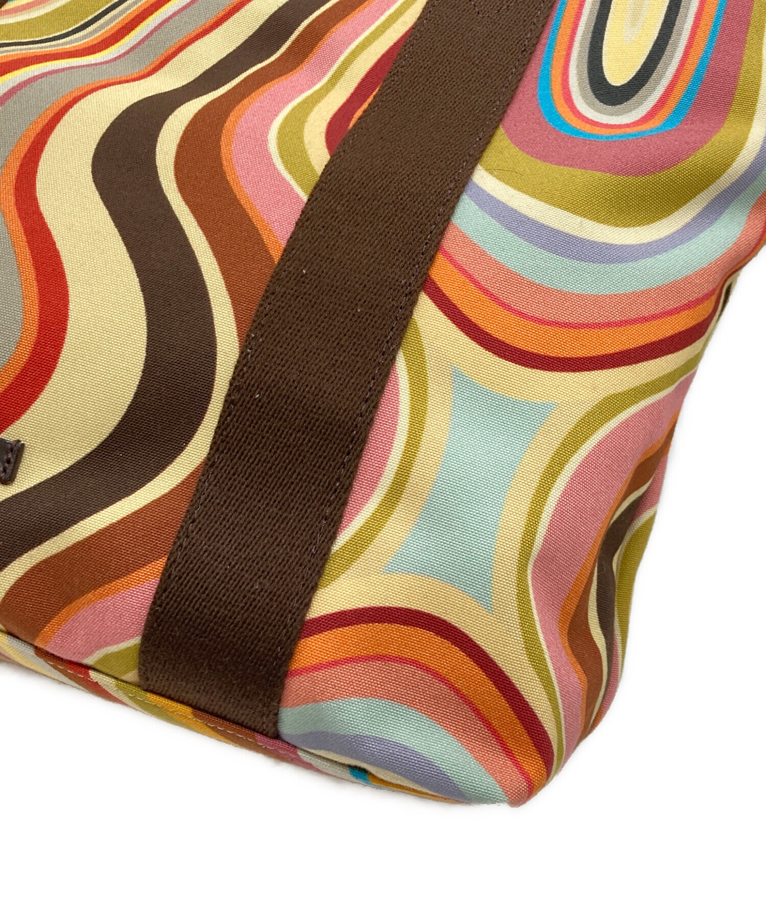 【セール中】Paul Smith クラシック レザートートバッグ マルチカラー 中古・古着通販】PAUL SMITH (ポールスミス) マルチマーブルトート