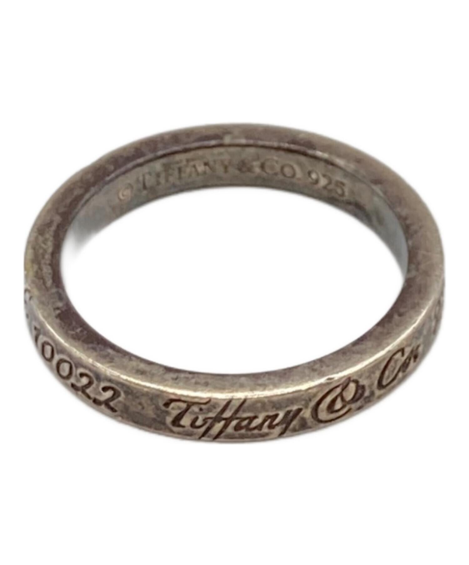 ティファニーナロー ノーツ ニューヨーク リング 925 2.8g ブランド h471 ティファニー NY ノーツ ナロー リング 925 約11号