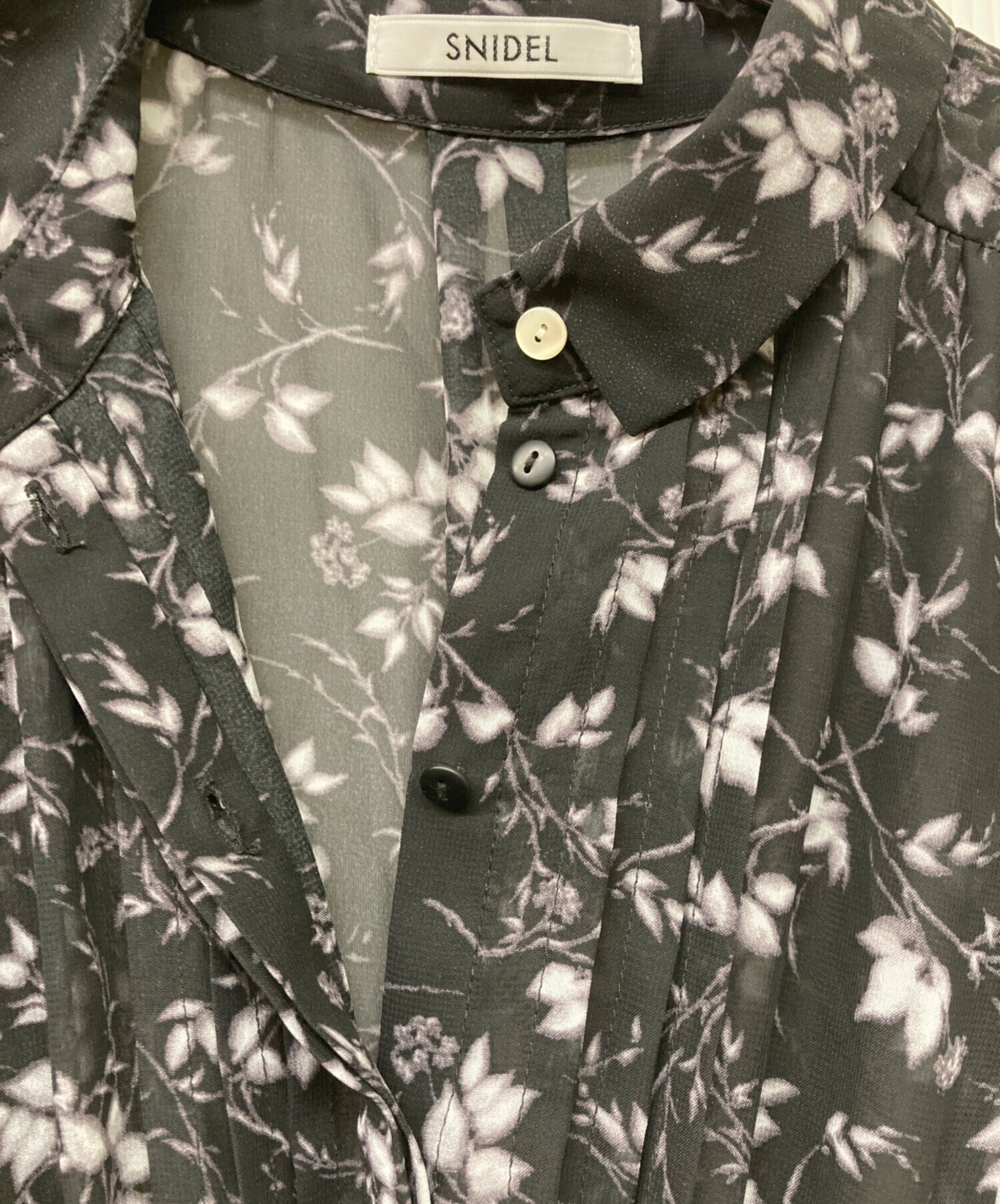 中古・古着通販】Snidel (スナイデル) Sustainableフリルプリーツ