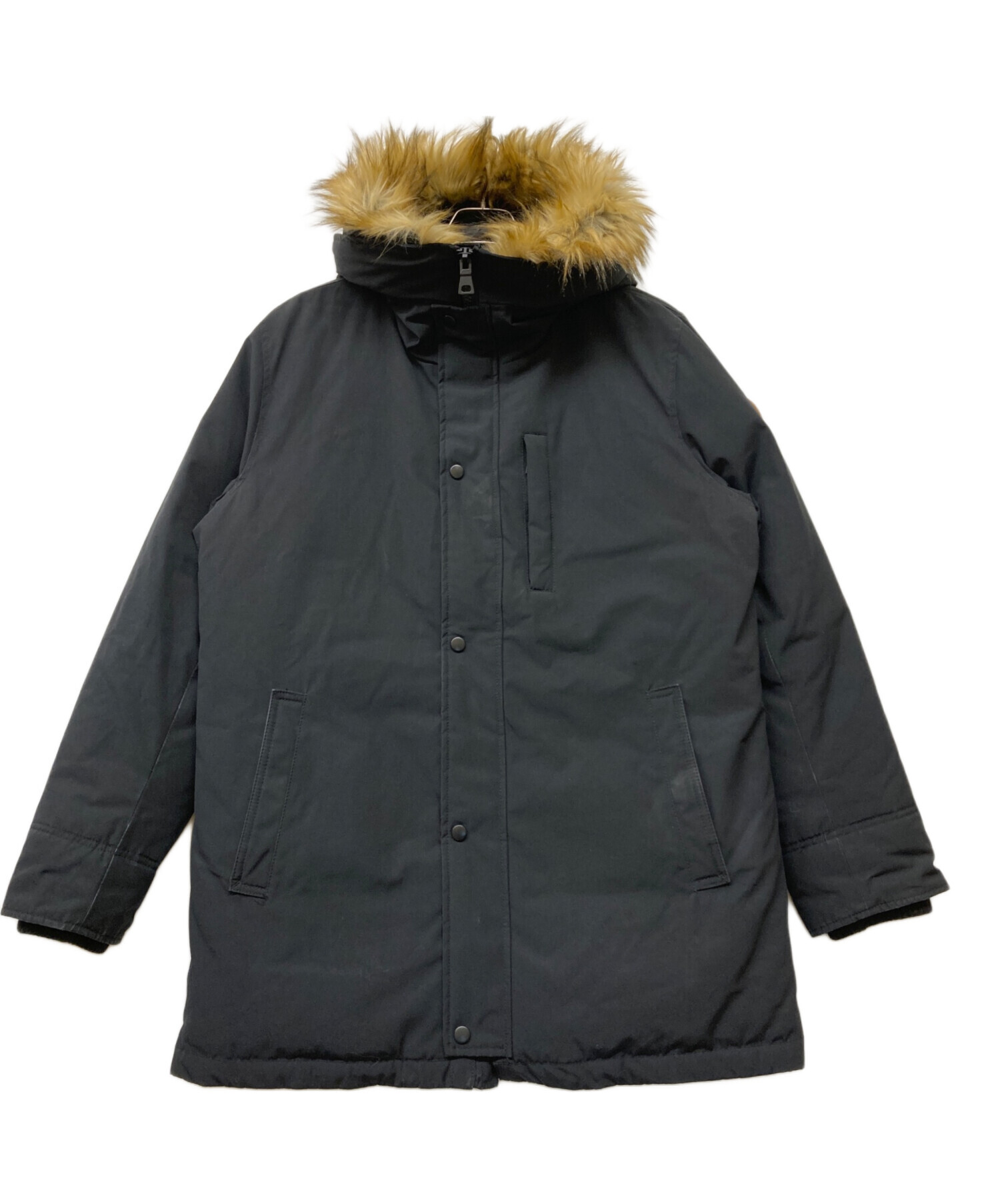   ブラックダウンジャケット　S ブラック中古 中古・古着通販】G.H.BASS&CO. (ジー・エイチ・バス・コー) ファー付き