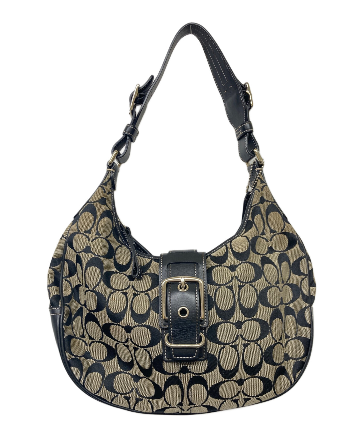 中古・古着通販】COACH (コーチ) シグネチャーワンショルダーバッグ 