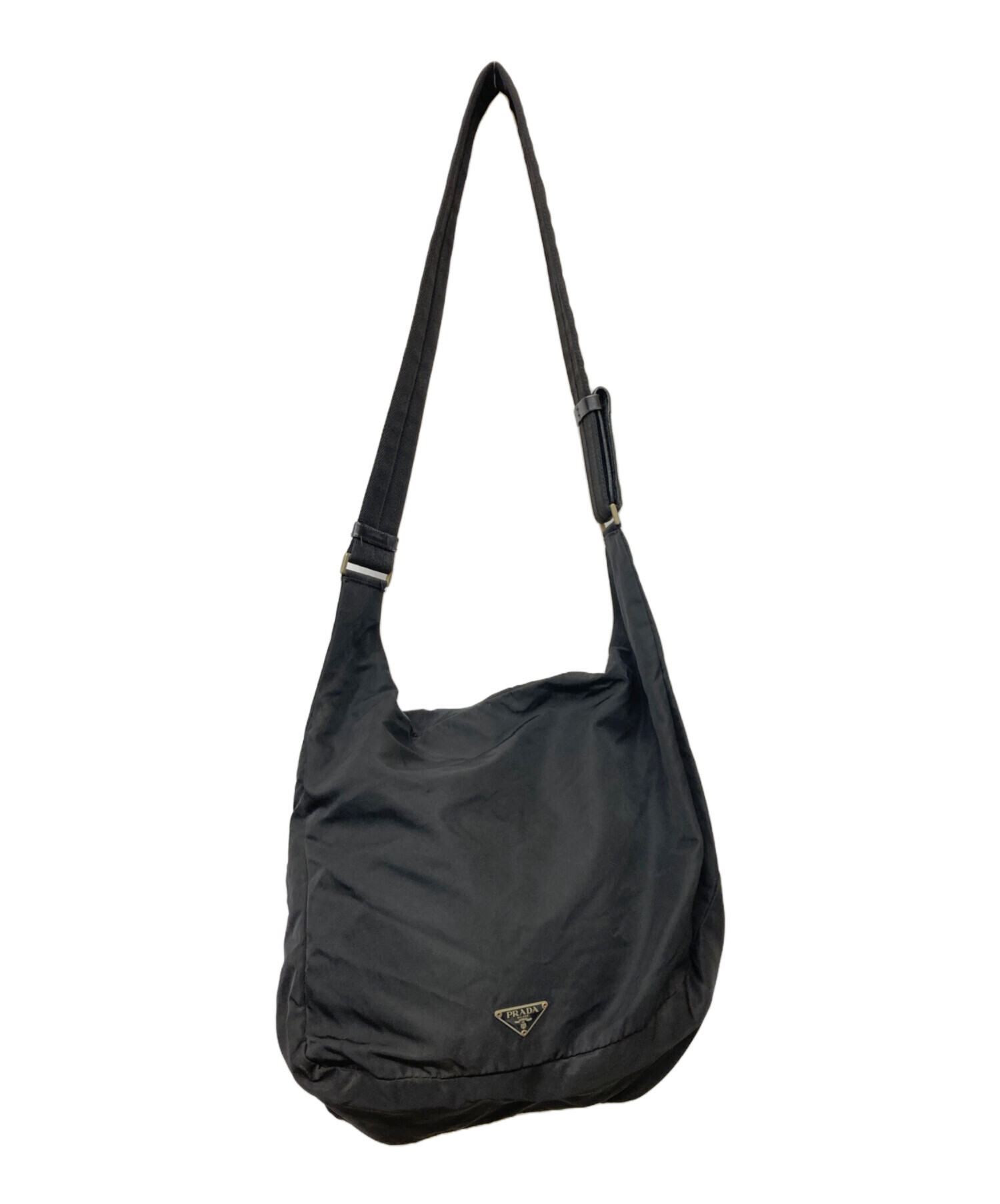 中古・古着通販】PRADA (プラダ) ロゴエンブレムプレートナイロン