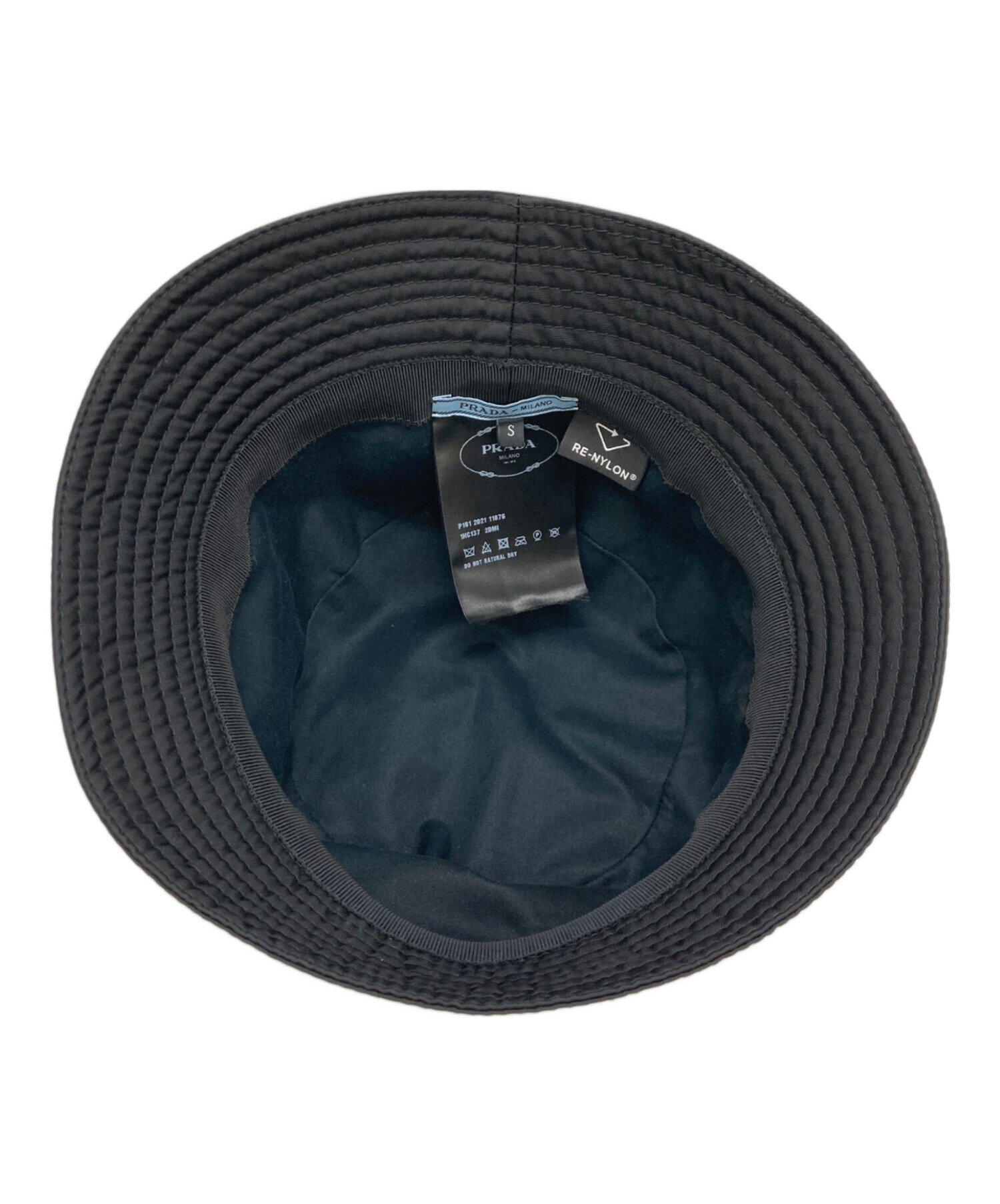 中古・古着通販】PRADA (プラダ) Re-Nylon Bucket Hat ブラック サイズ