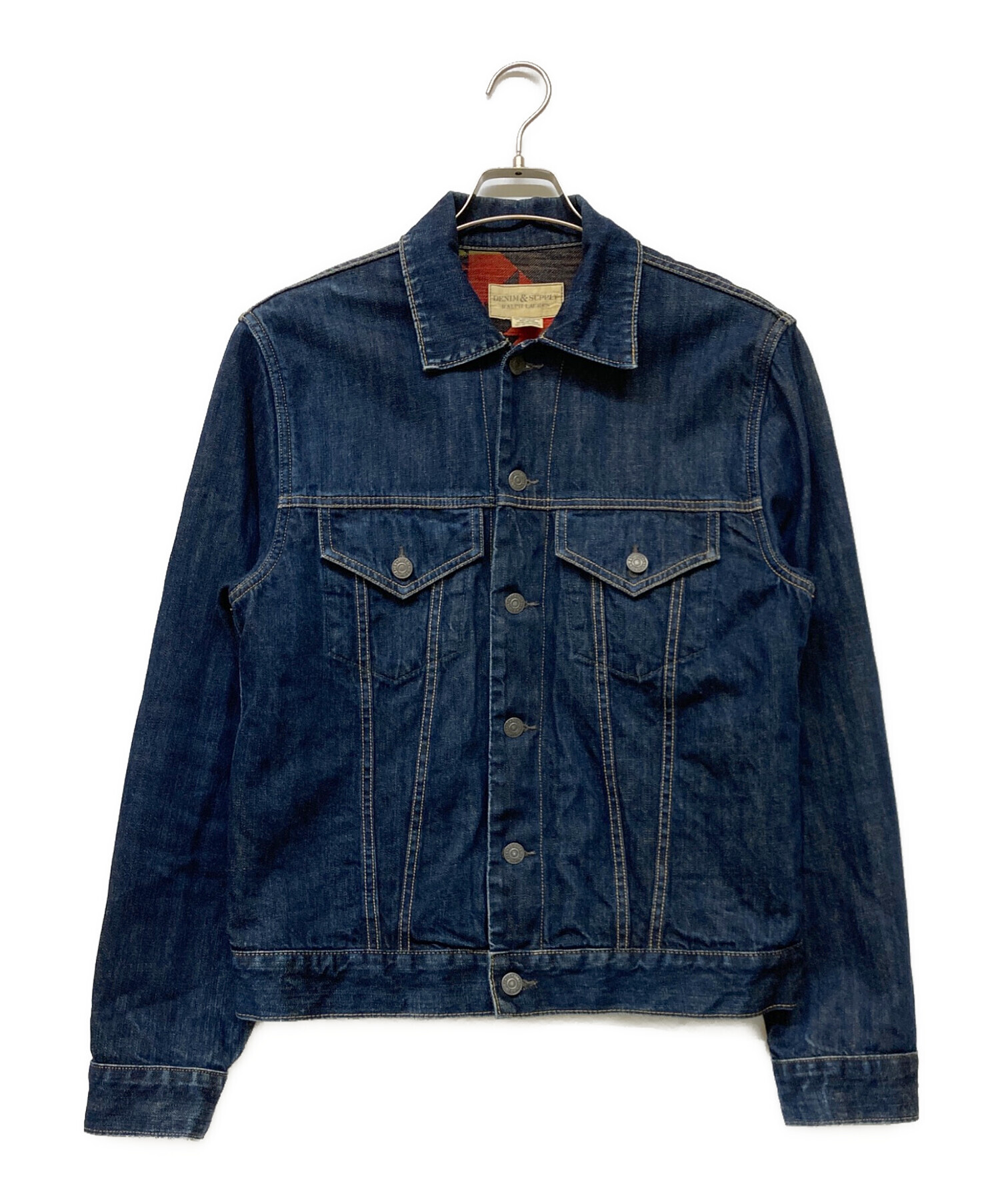 RALPH LAURENデニム生地 テーラードジャケット 裏地ロゴ M相当 中古・古着通販】Denim & Supply Ralph Lauren (デニム＆サプライ