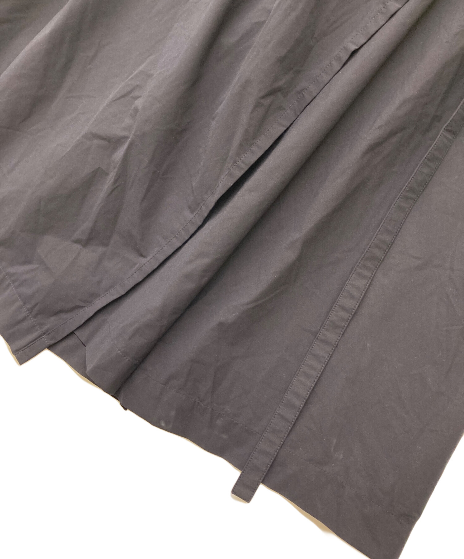 中古・古着通販】Y-3 (ワイスリー) ロングラップスカート ブラック
