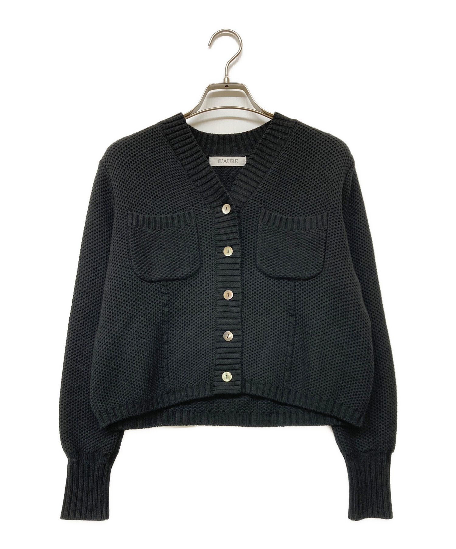 中古・古着通販】L'AUBE BLANC (ローブ ブラン) Basket Knit Cardigan