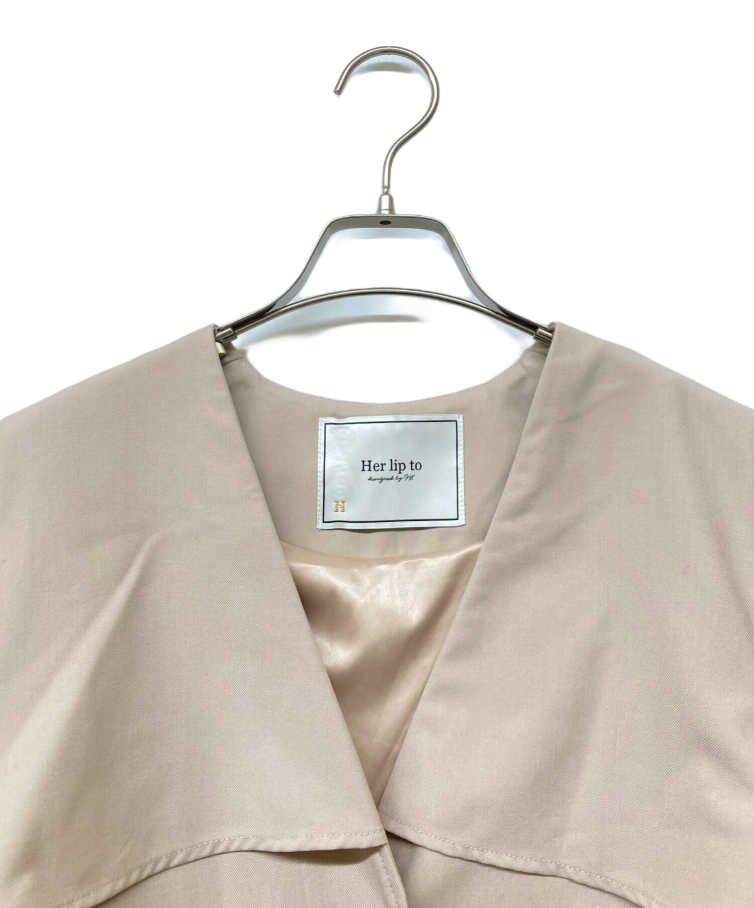 中古・古着通販】HER LIP TO (ハーリップトゥ) No Collar Spring Coat