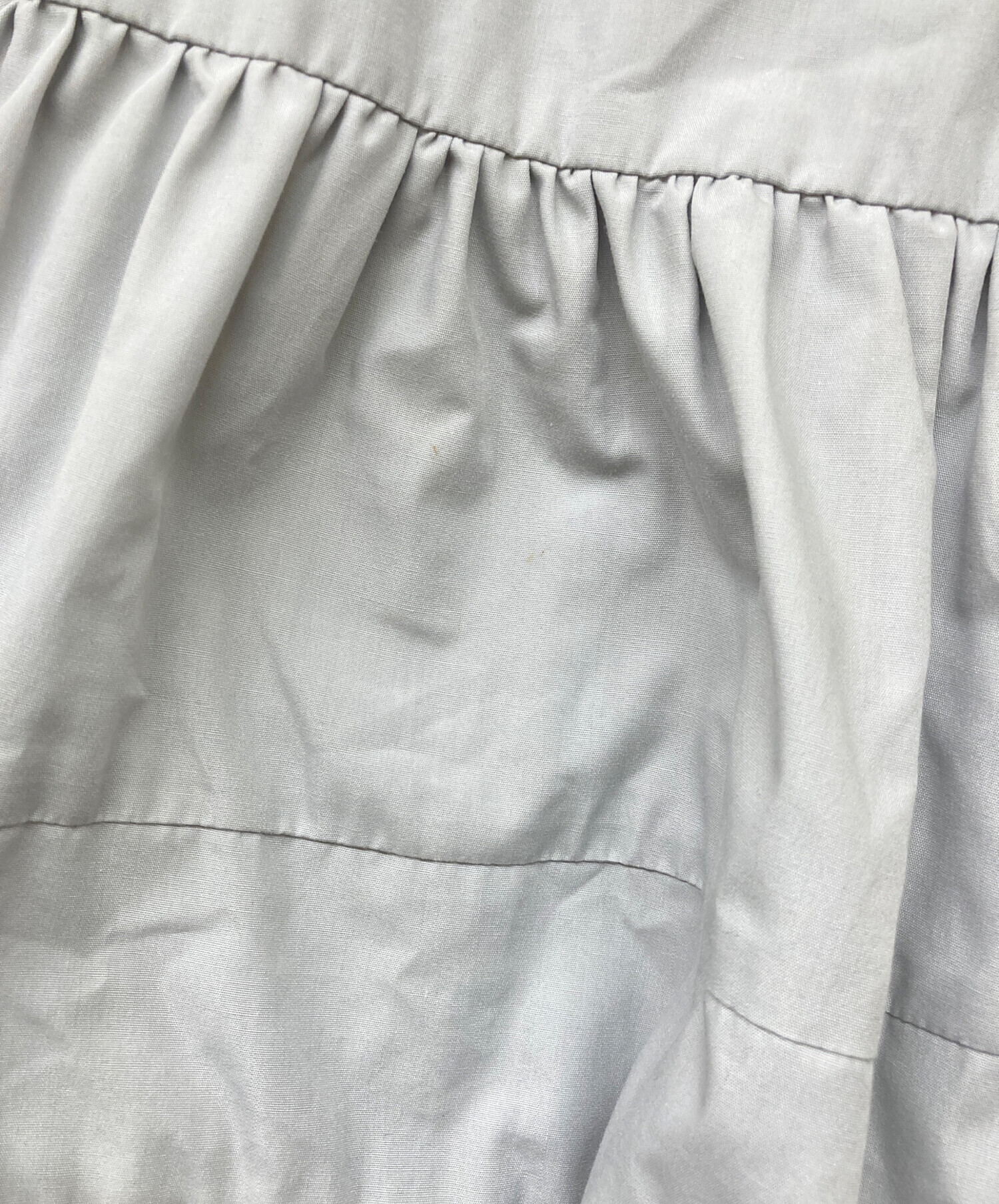 中古・古着通販】YORI (ヨリ) 22SS ティアードロングブラウス グレー