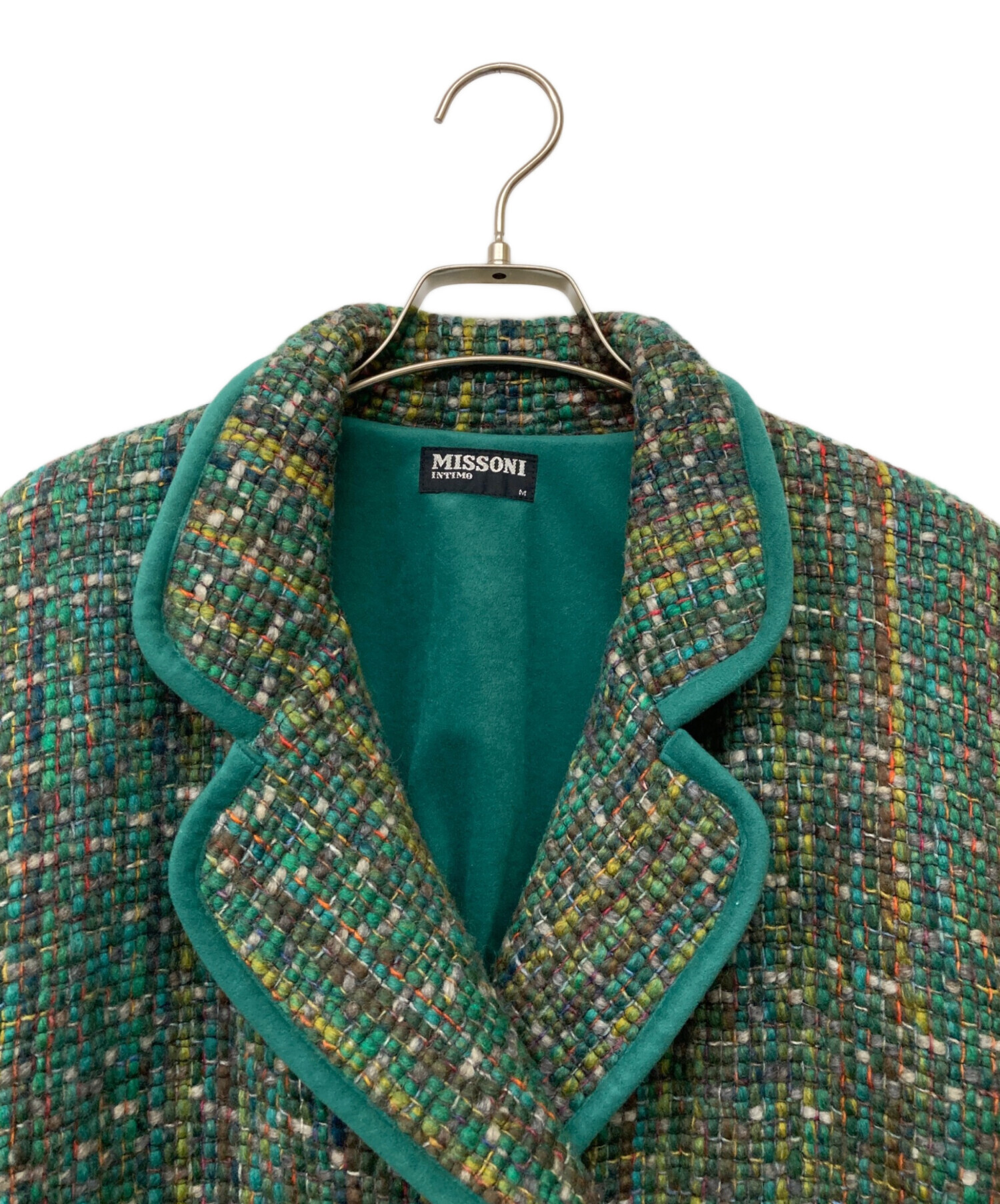 中古・古着通販】missoni (ミッソーニ) ウールコート グリーン サイズ