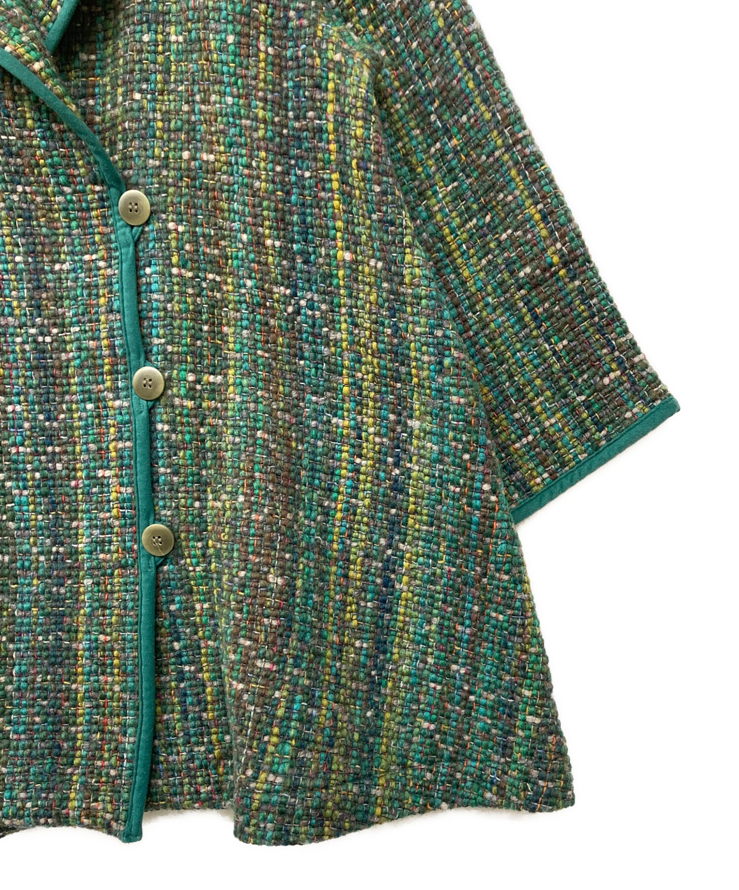 中古・古着通販】missoni (ミッソーニ) ウールコート グリーン サイズ