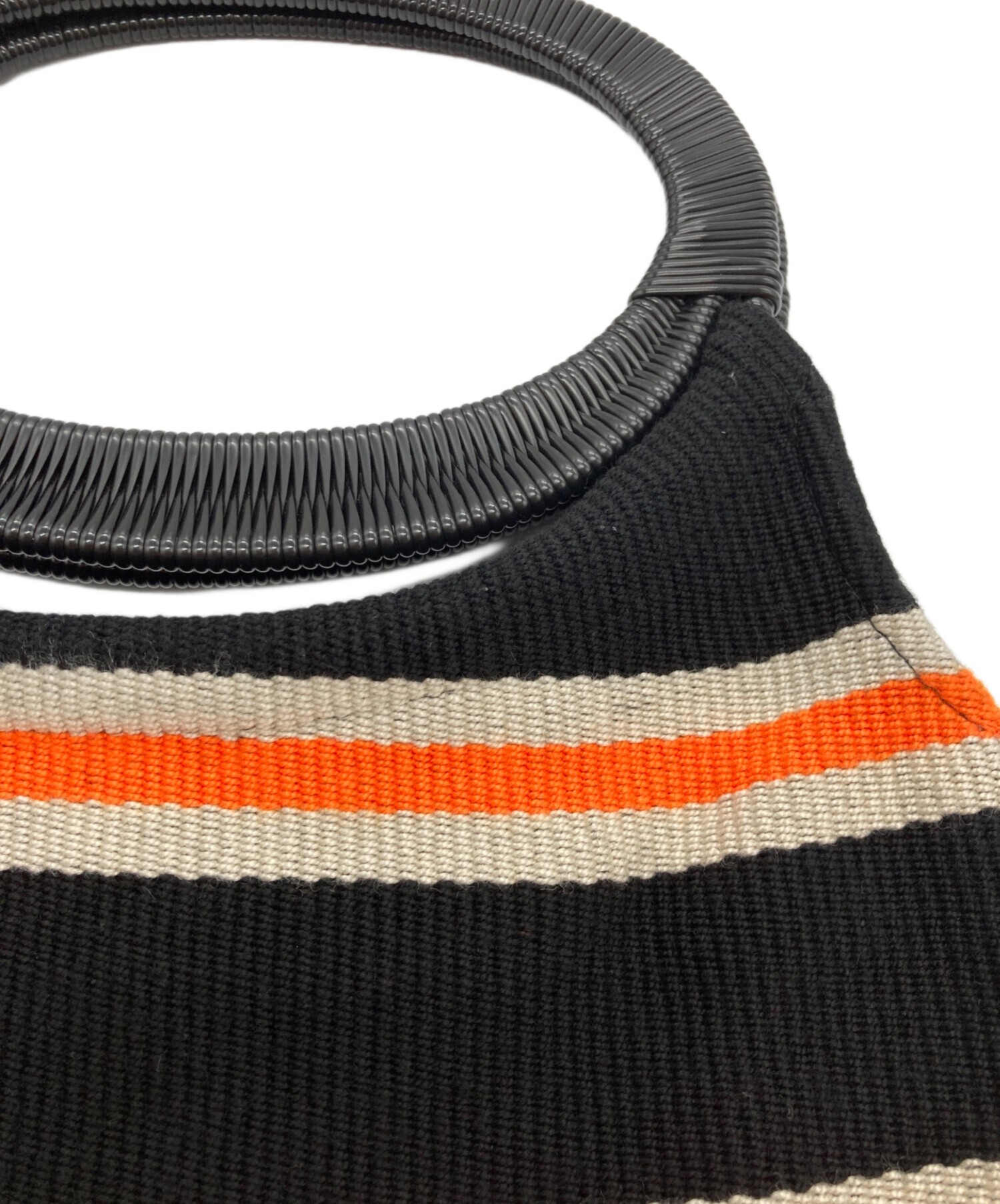 中古・古着通販】MARNI (マルニ) MARKET BOAT BAG ブラック×オレンジ