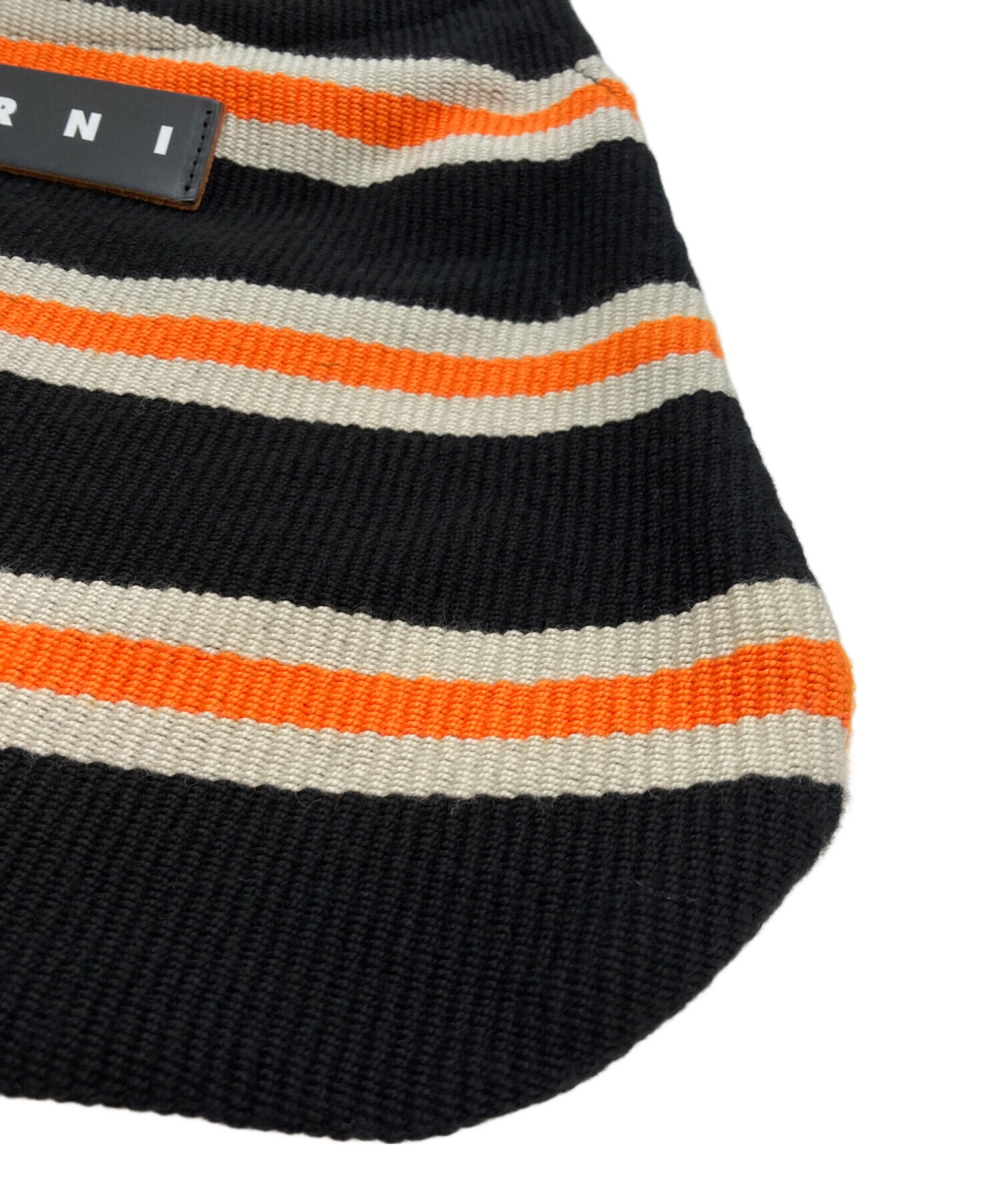 中古・古着通販】MARNI (マルニ) MARKET BOAT BAG ブラック×オレンジ