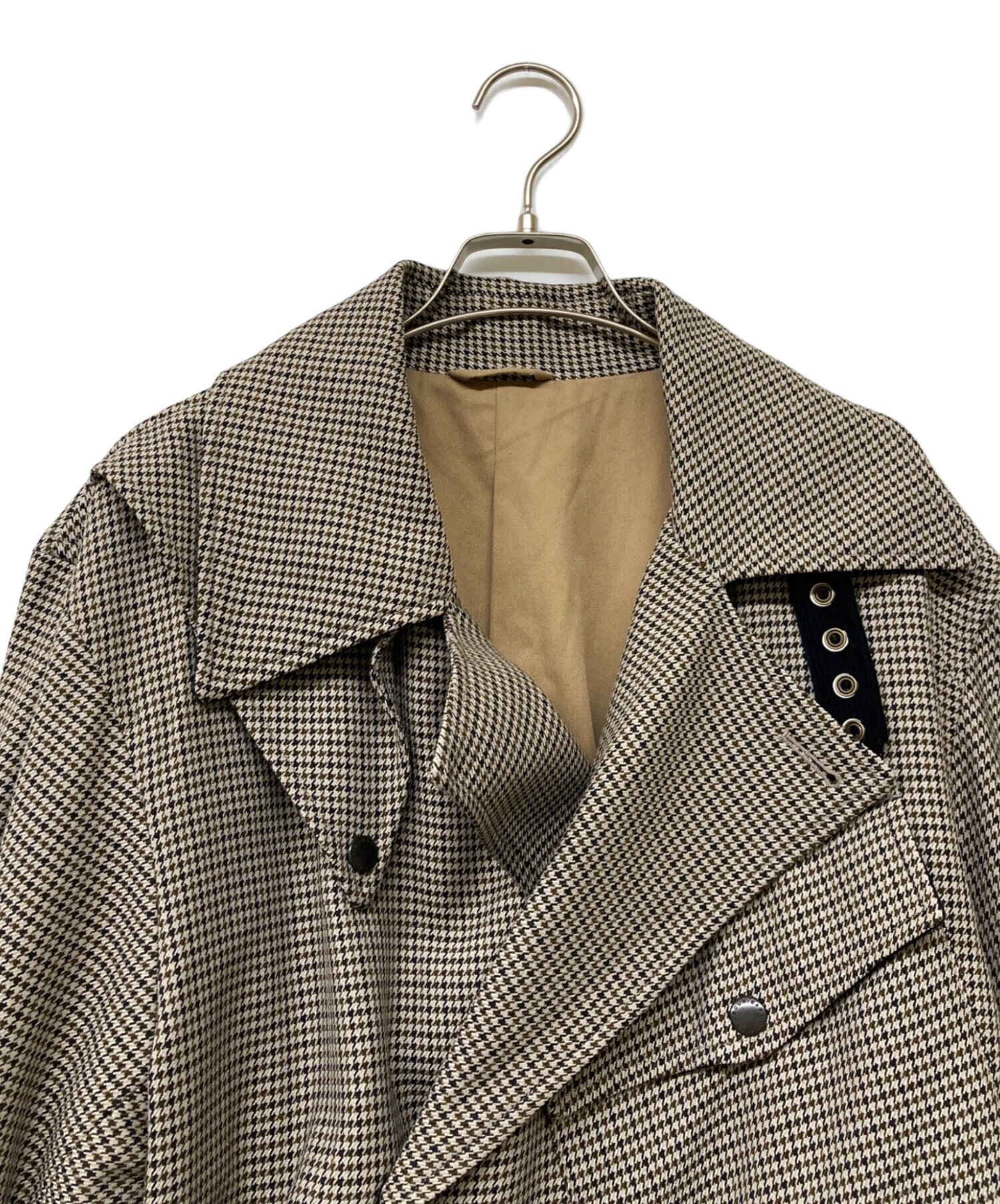 中古・古着通販】Barbour (バブアー) チェックコート グレー サイズ:36