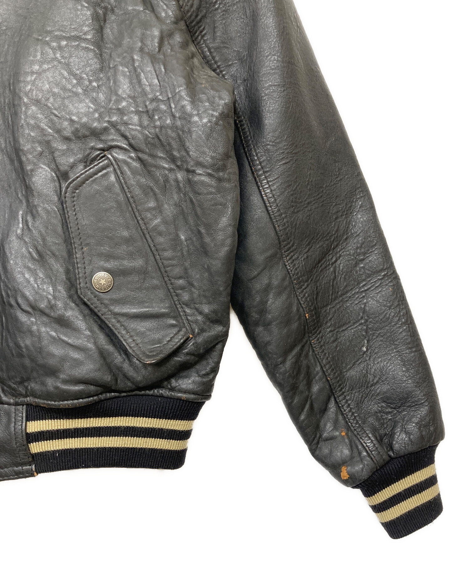 中古・古着通販】HARLEY-DAVIDSON (ハーレーダビッドソン) 古着レザー