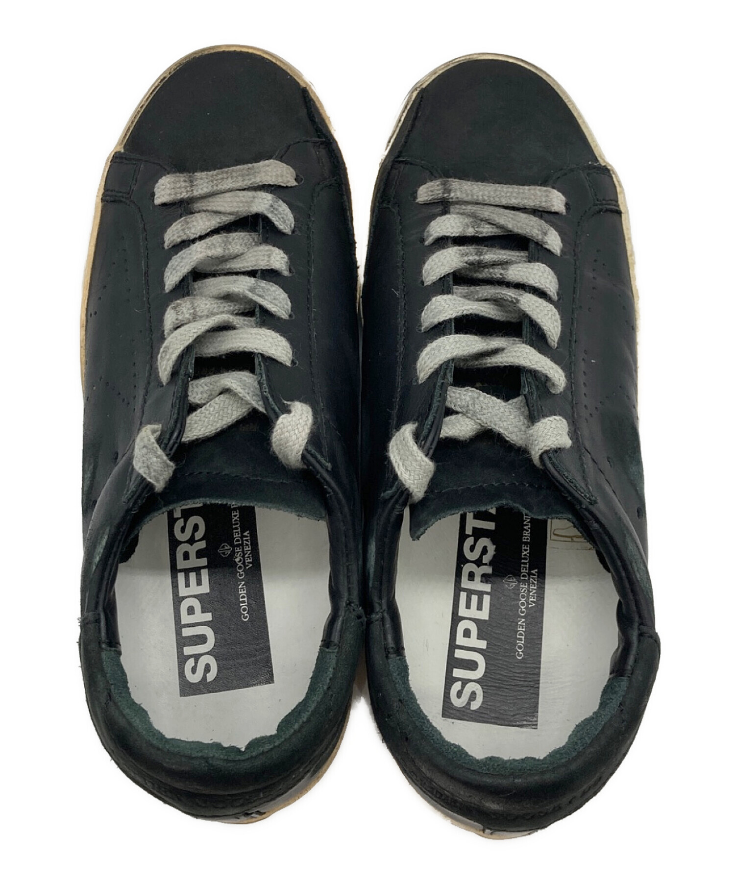 中古・古着通販】GOLDEN GOOSE (ゴールデングース) SUPERSTAR ブラック 