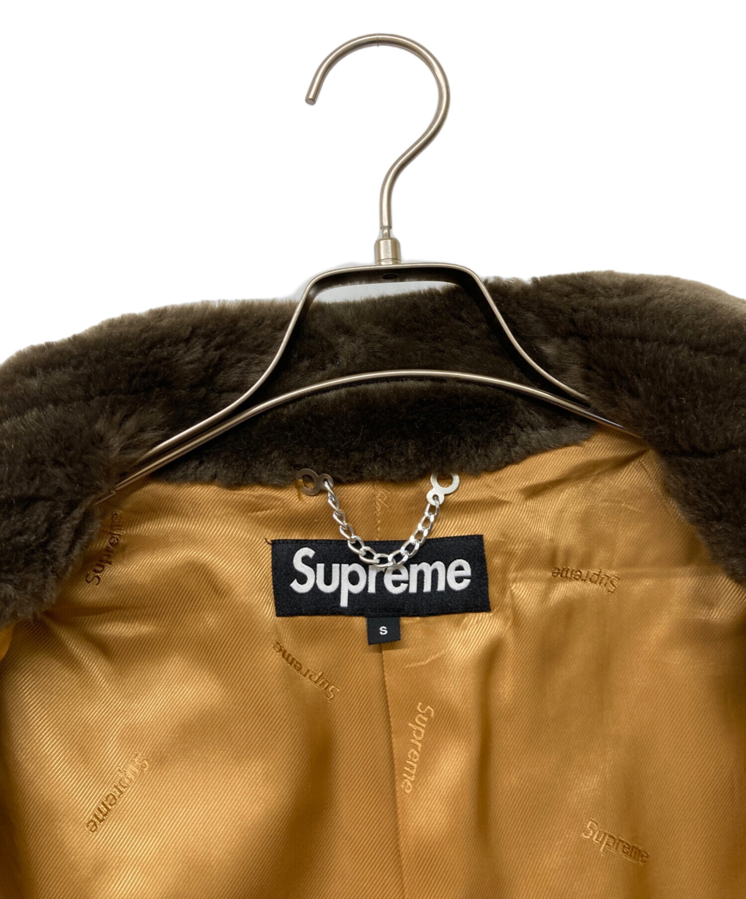 中古・古着通販】SUPREME (シュプリーム) 15AW Fur Collar Tweed Coat