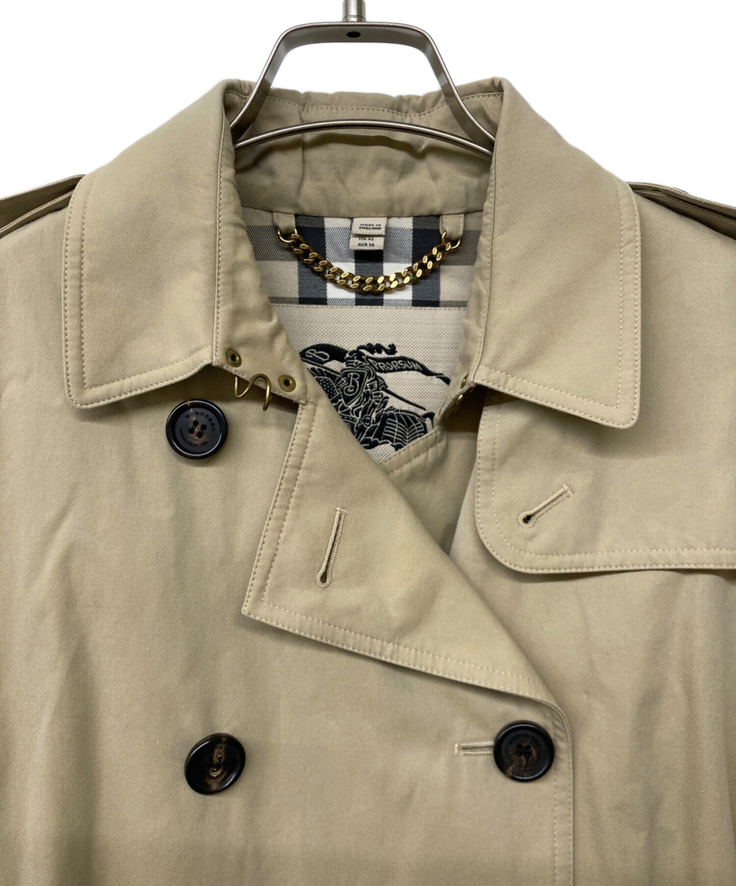 中古・古着通販】BURBERRY (バーバリー) KENSINGTON LONG 裏地ノバ