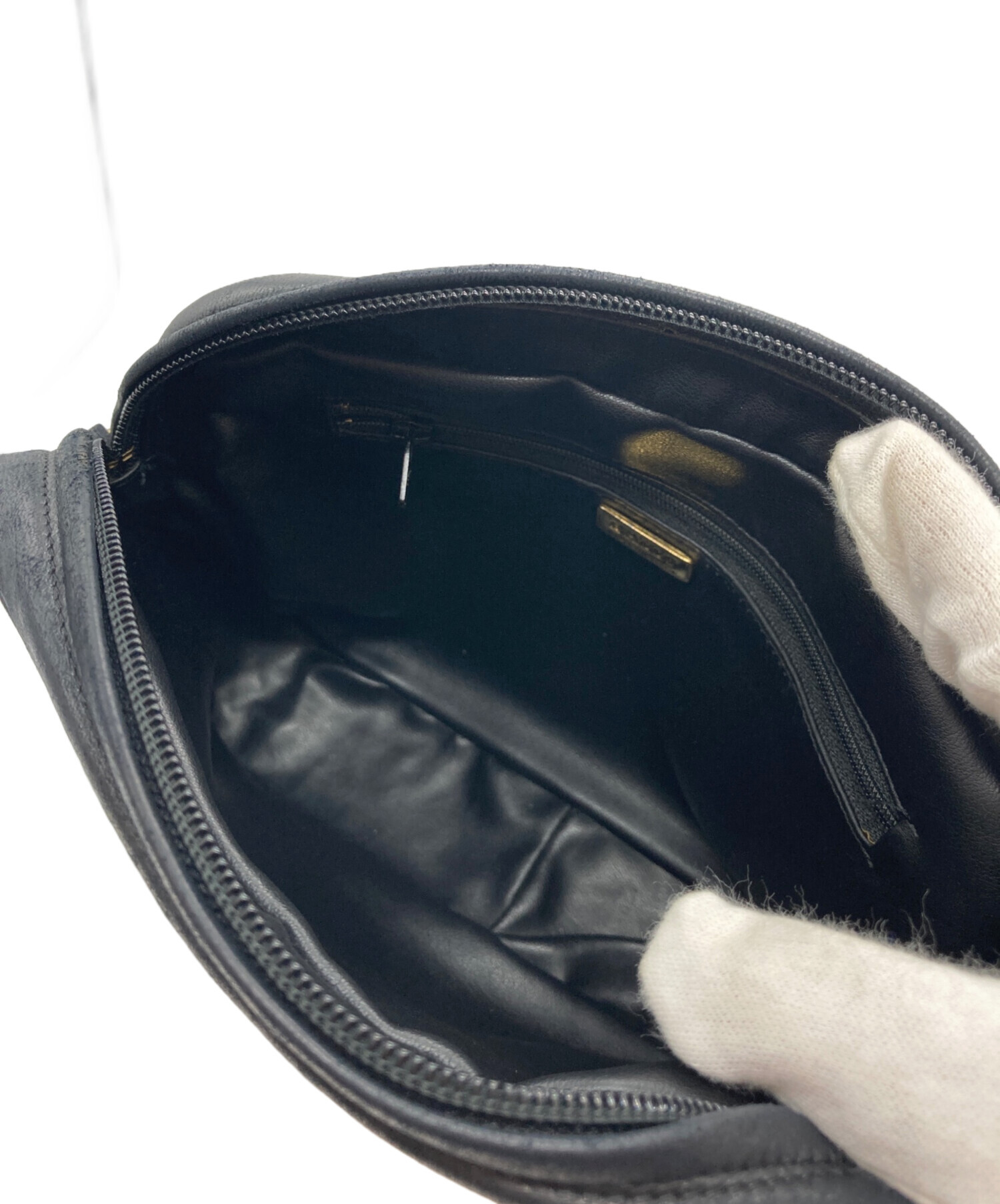 中古・古着通販】BALLY (バリー) チェーンレザーショルダーバッグ