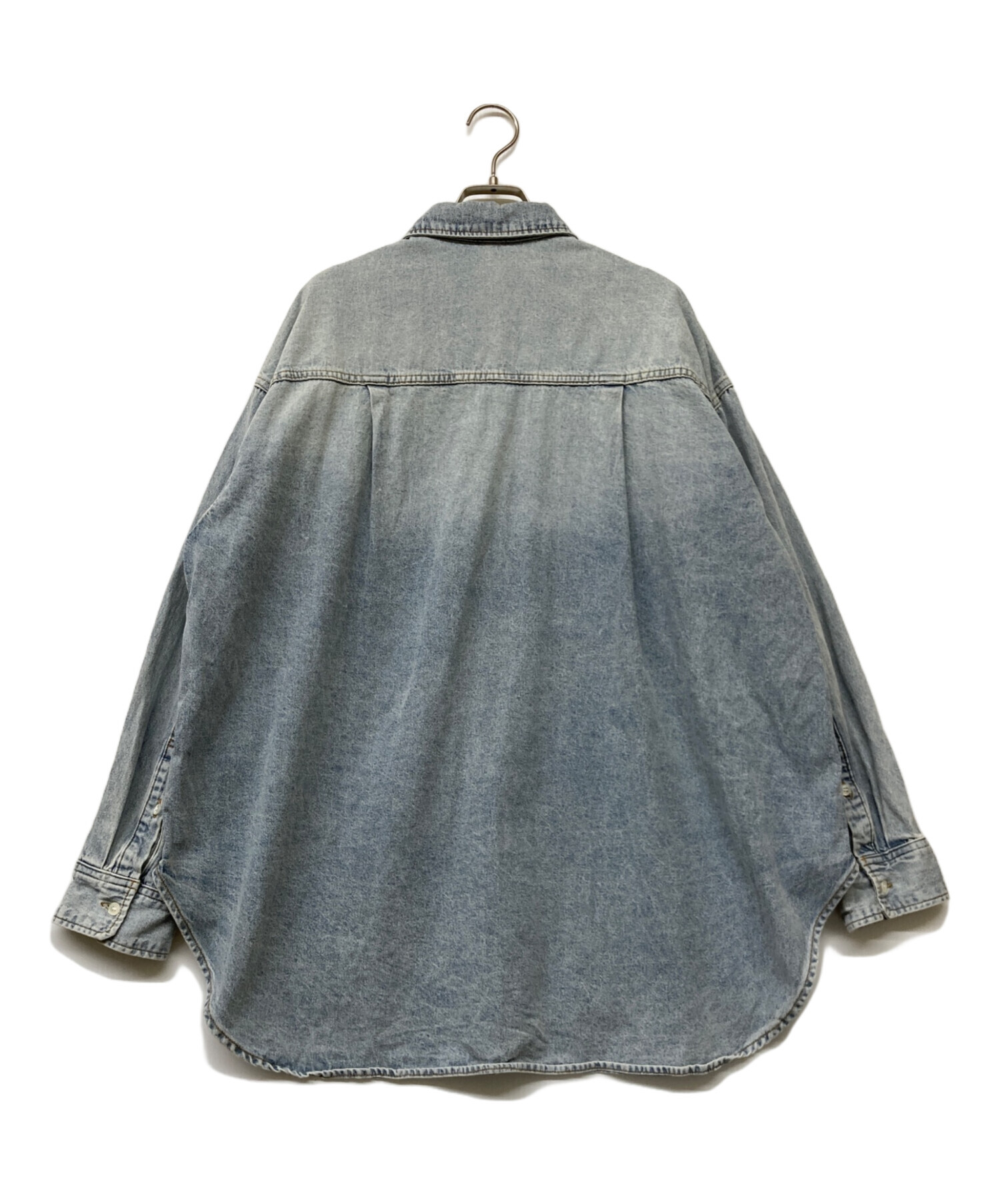 中古・古着通販】RIVE DROITE (リヴドロワ) ビッグデニムシャツ ブルー
