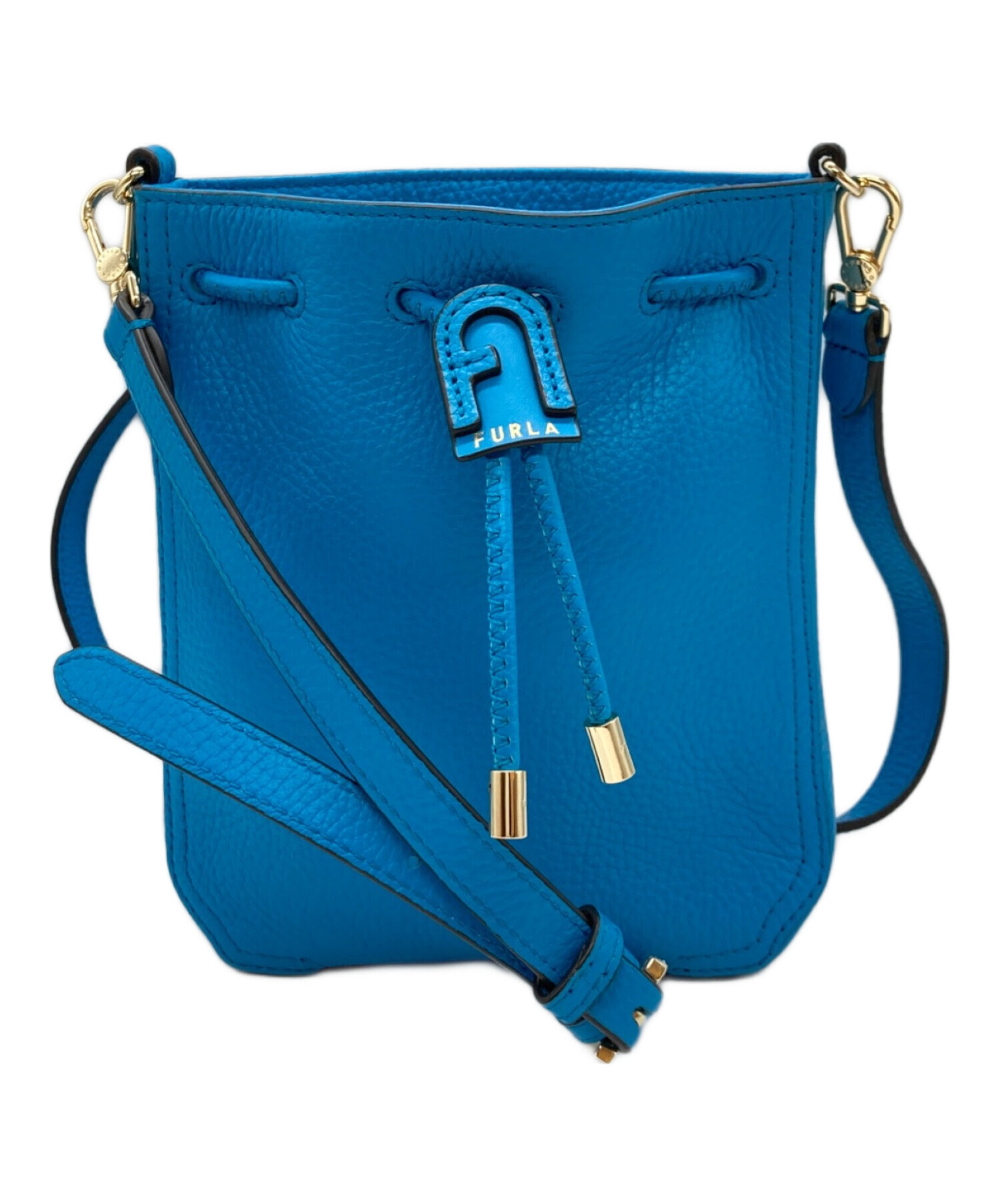 中古・古着通販】FURLA (フルラ) アテナミニバッグ ブルー サイズ 