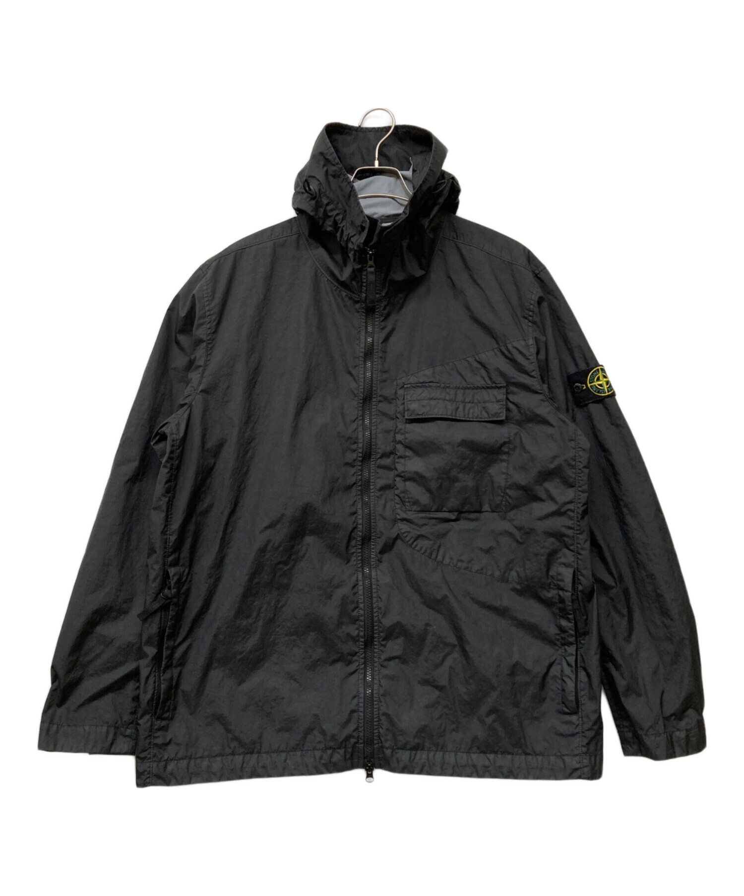 STONE ガーメントダイコーティングナイロンジップフーディ 中古・古着通販】STONE ISLAND (ストーンアイランド) 22SS ガーメント