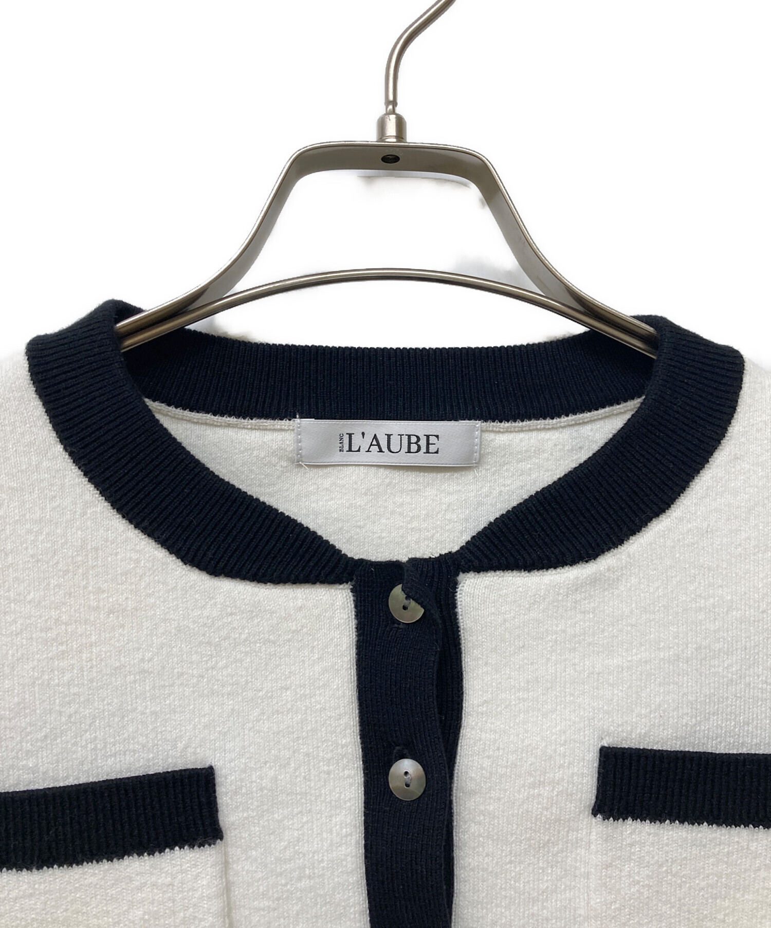 中古・古着通販】L'AUBE BLANC (ローブ ブラン) ニットカーディガン