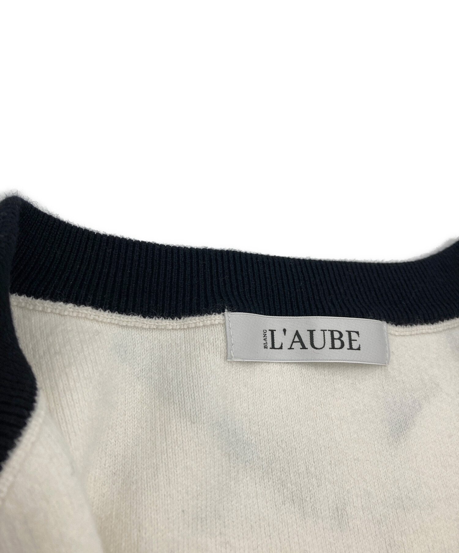 中古・古着通販】L'AUBE BLANC (ローブ ブラン) ニットカーディガン