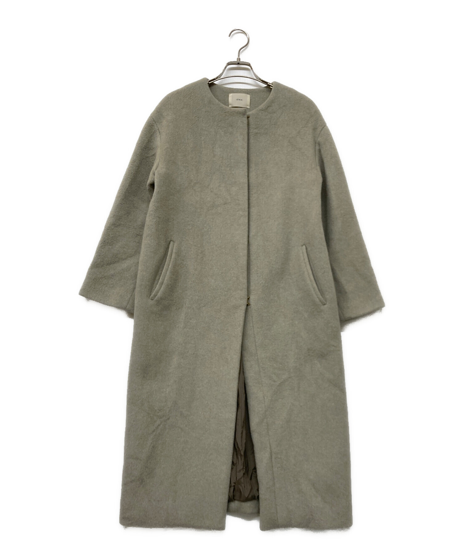 中古・古着通販】IENA (イエナ) 22AW ラムウールノーカラーロング