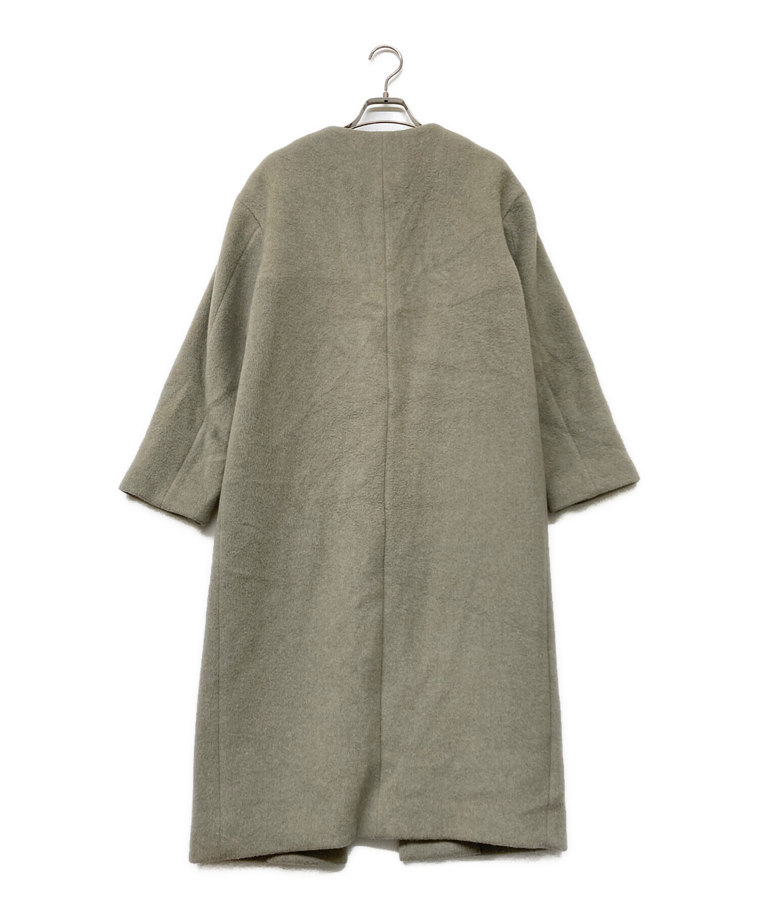 中古・古着通販】IENA (イエナ) 22AW ラムウールノーカラーロング