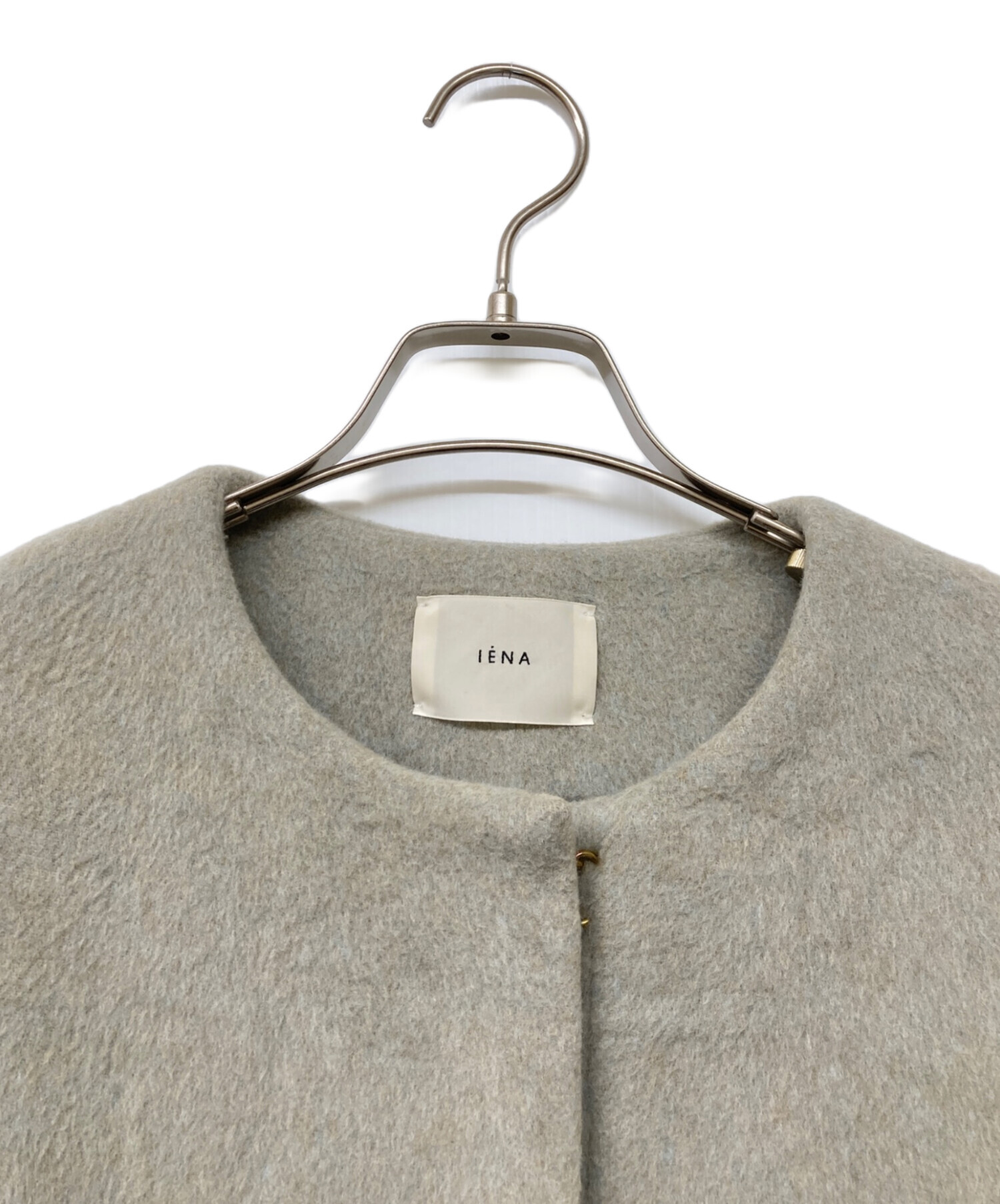 中古・古着通販】IENA (イエナ) 22AW ラムウールノーカラーロング