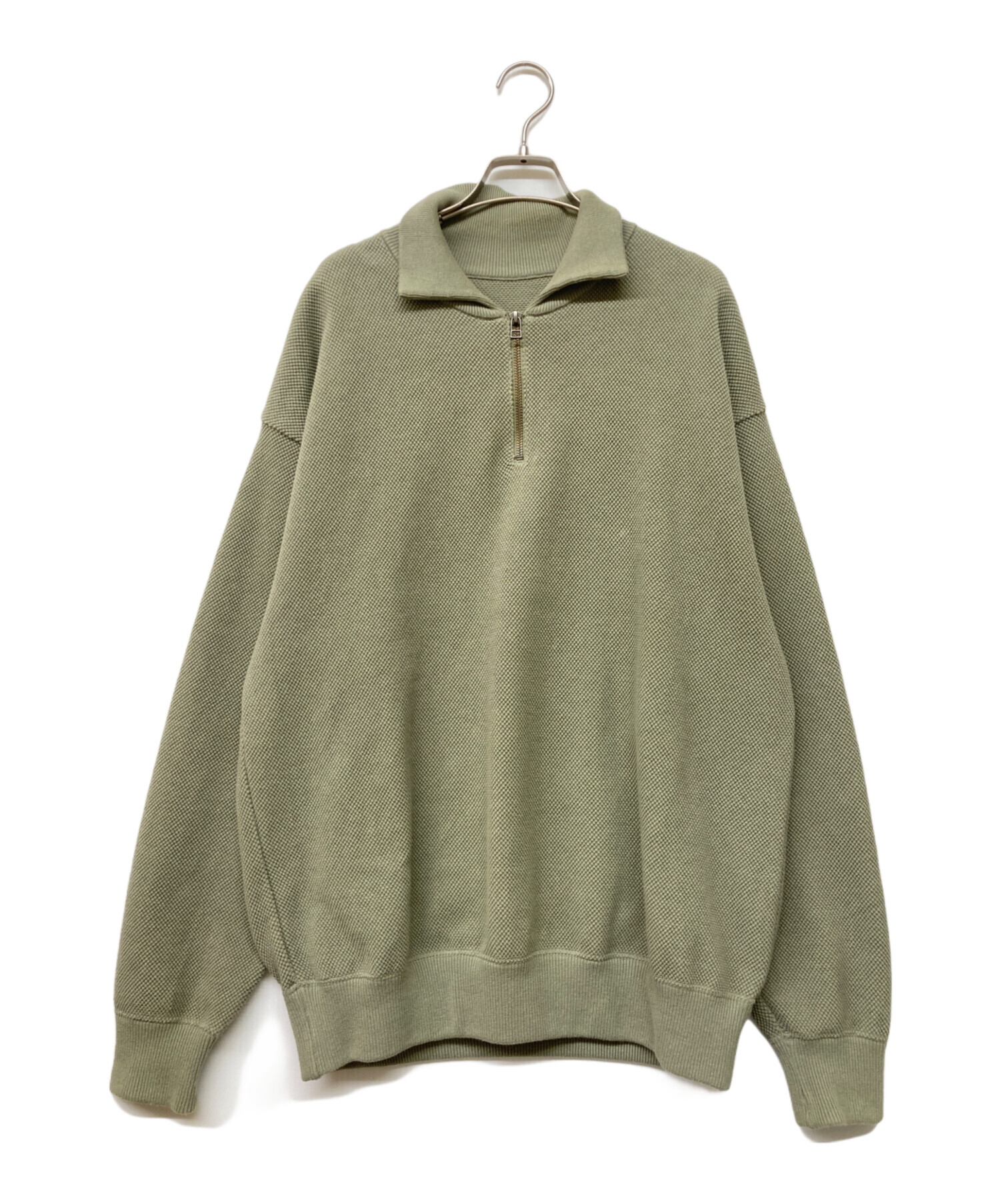 中古・古着通販】crepuscule (クレプスキュール) Moss Stitch Half Zip