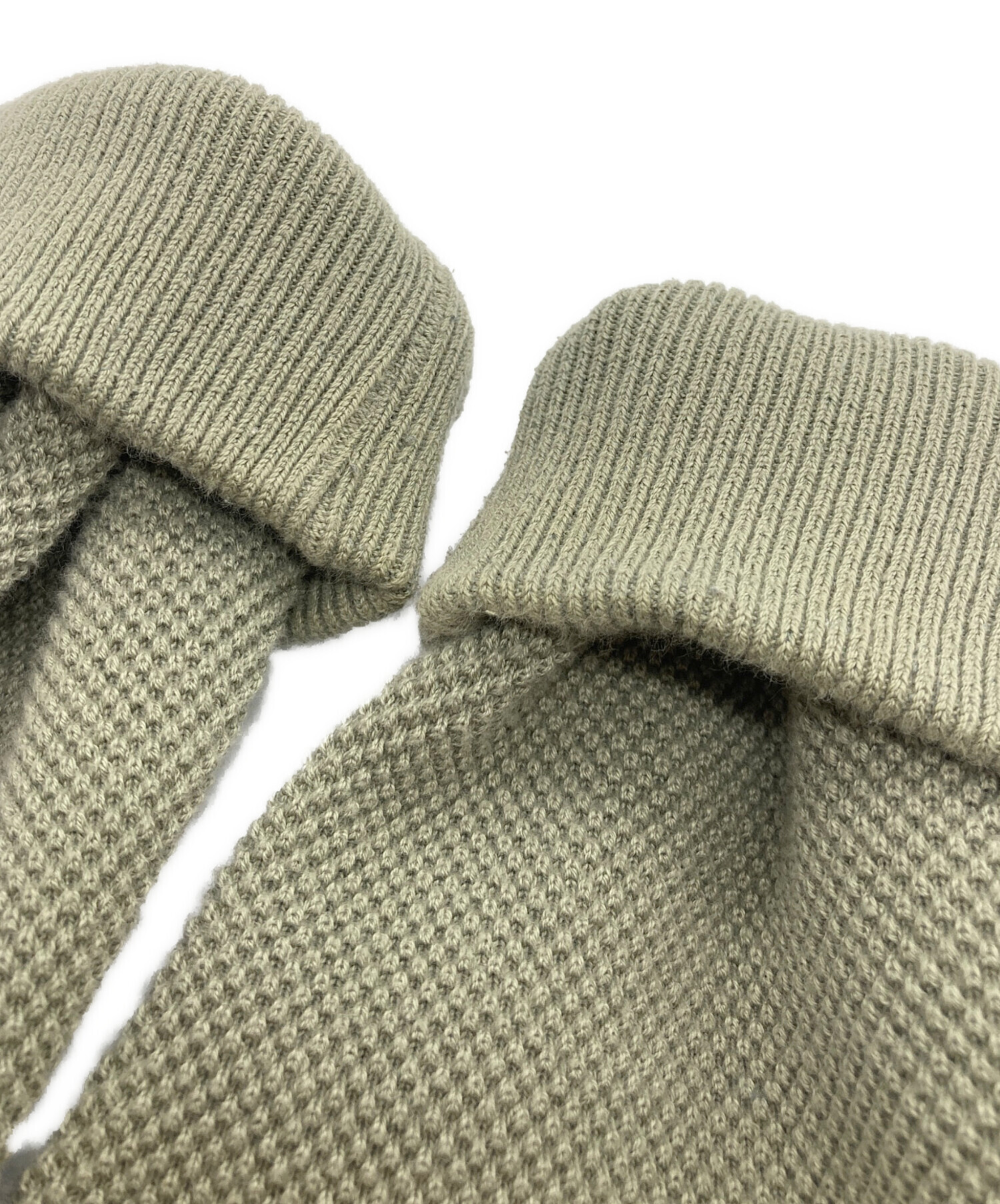 中古・古着通販】crepuscule (クレプスキュール) Moss Stitch Half Zip 