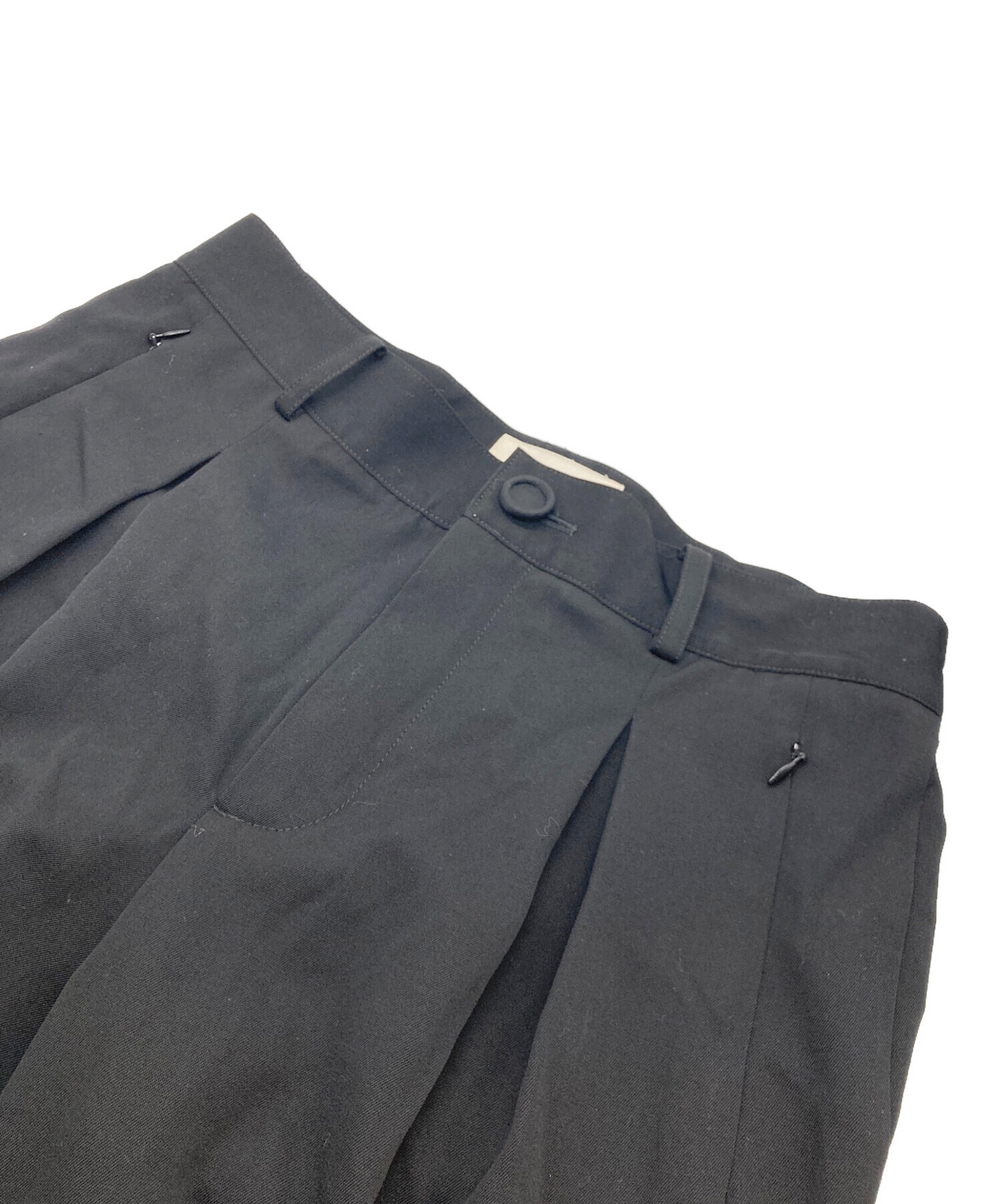 中古・古着通販】ORIMI (オリミ) 25SS CROPPED BIG SLACKS ブラック