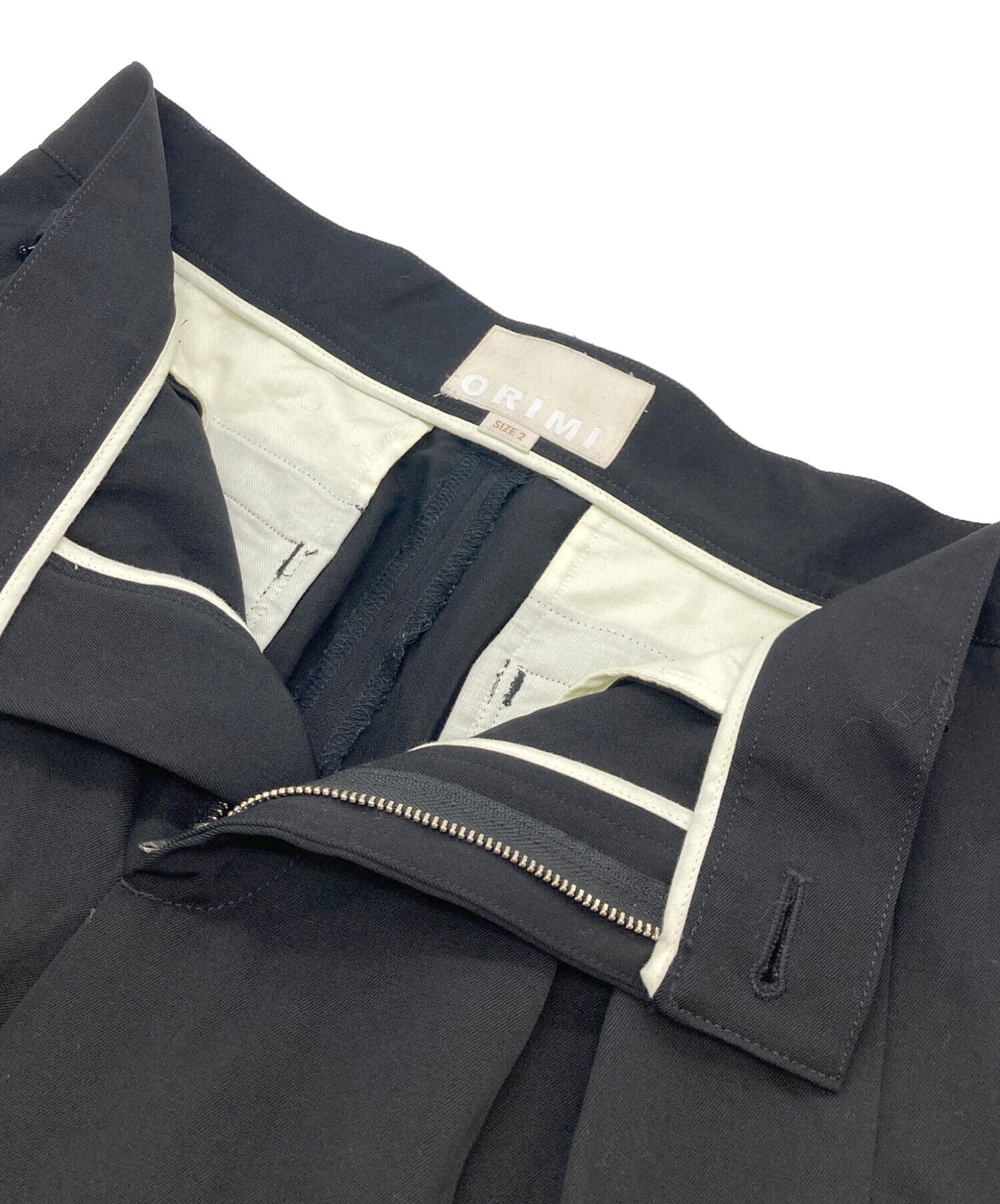 中古・古着通販】ORIMI (オリミ) 25SS CROPPED BIG SLACKS ブラック