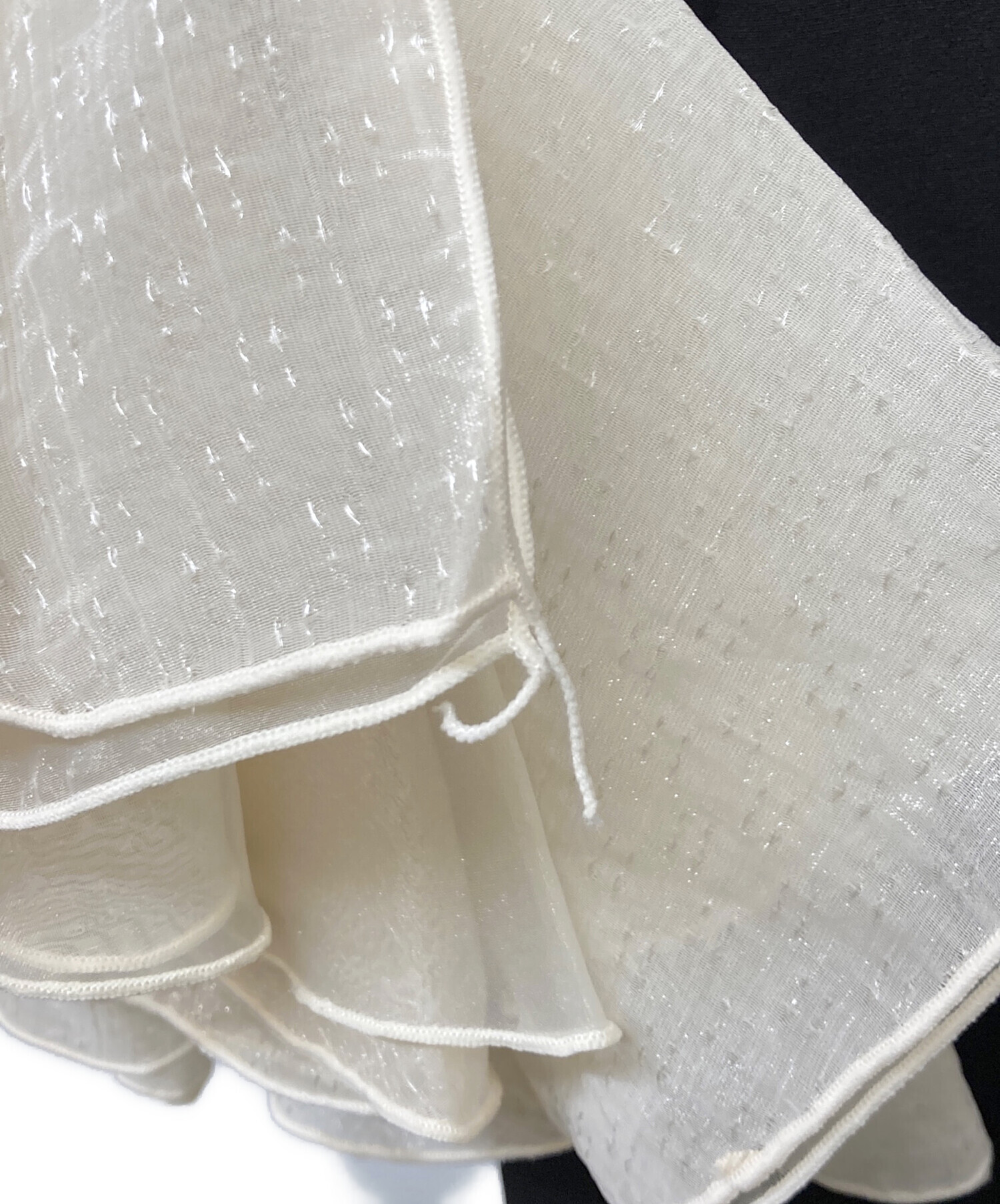 （即日発送）Acka. organdy frill dress サイズ2 中古・古着通販】acka (エーシーケーエー) organdy frill dress