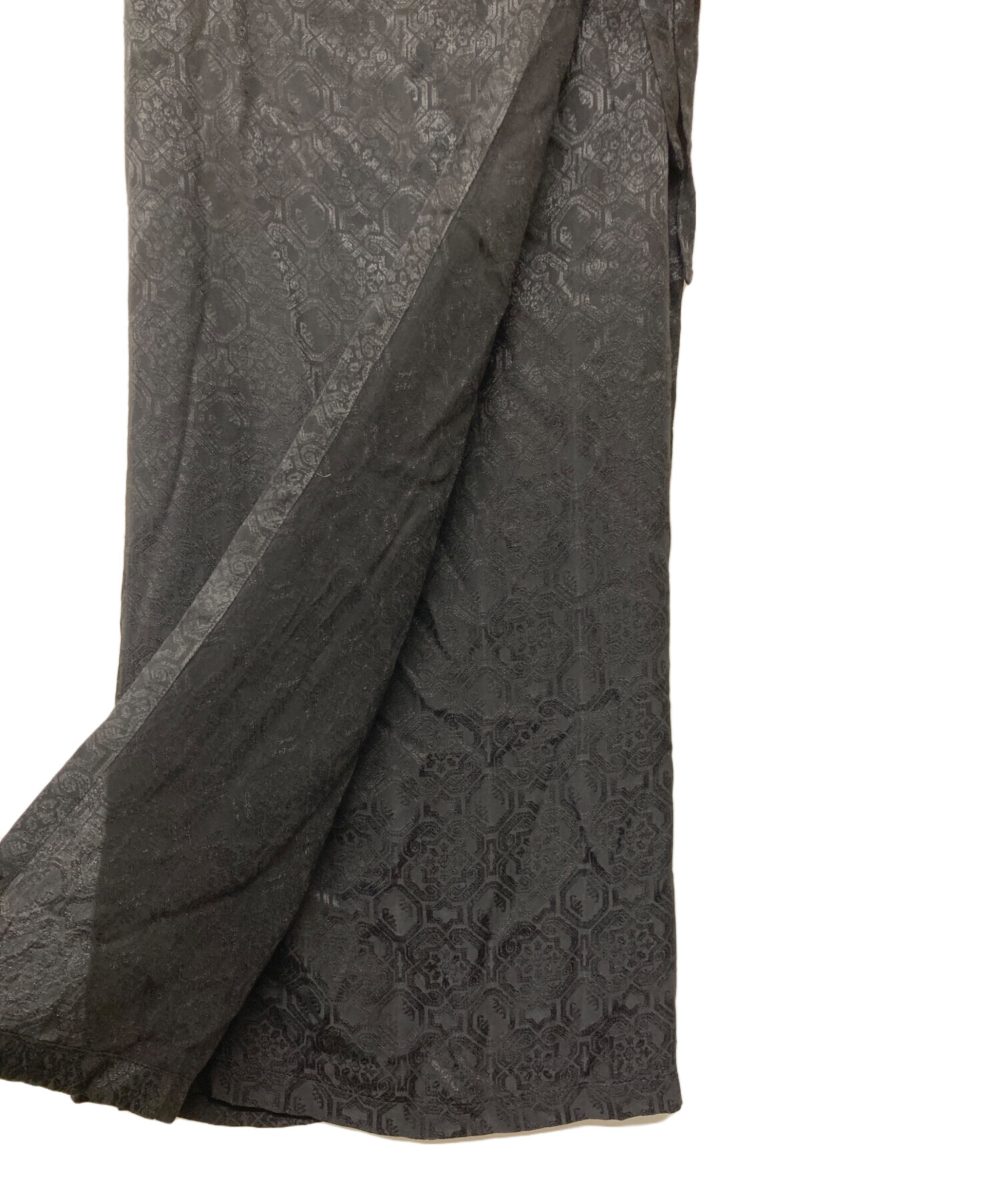 中古・古着通販】Y's (ワイズ) 総柄ウールブレンドラップスカート