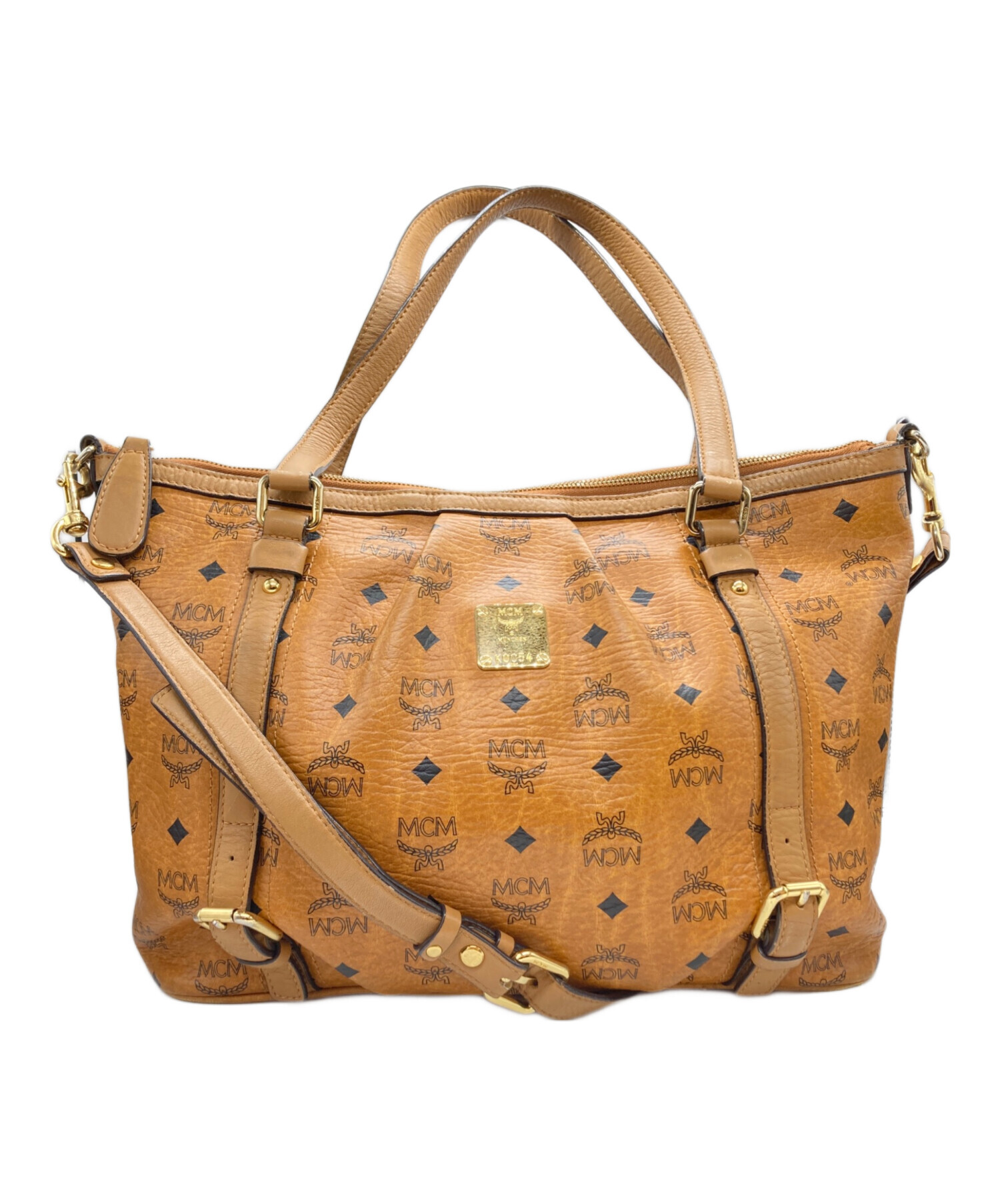 中古・古着通販】MCM (エムシーエム) 2WAYレザーショルダーバッグ