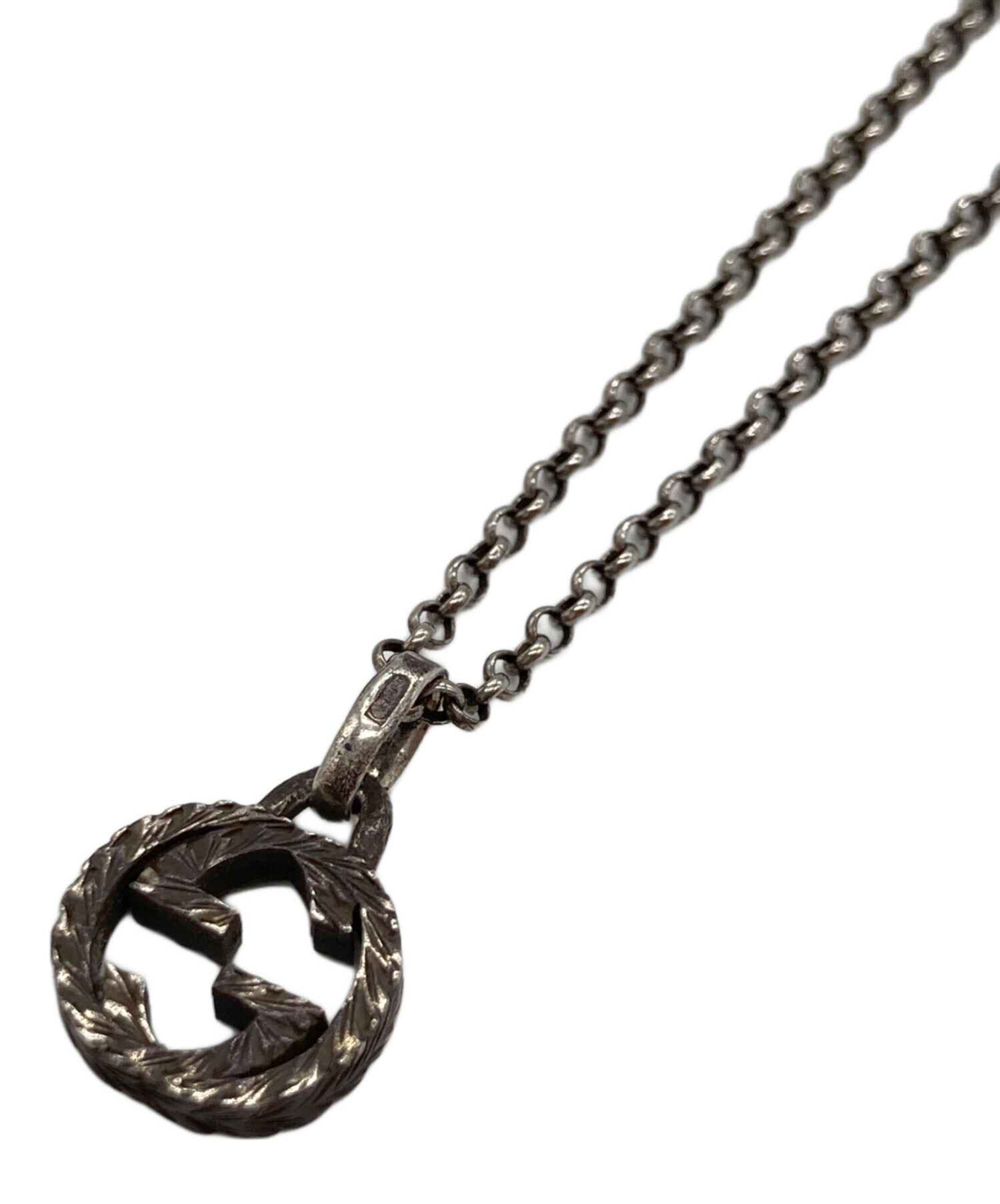 中古・古着通販GUCCI (グッチ) インターロッキングG ネックレス 【箱 
