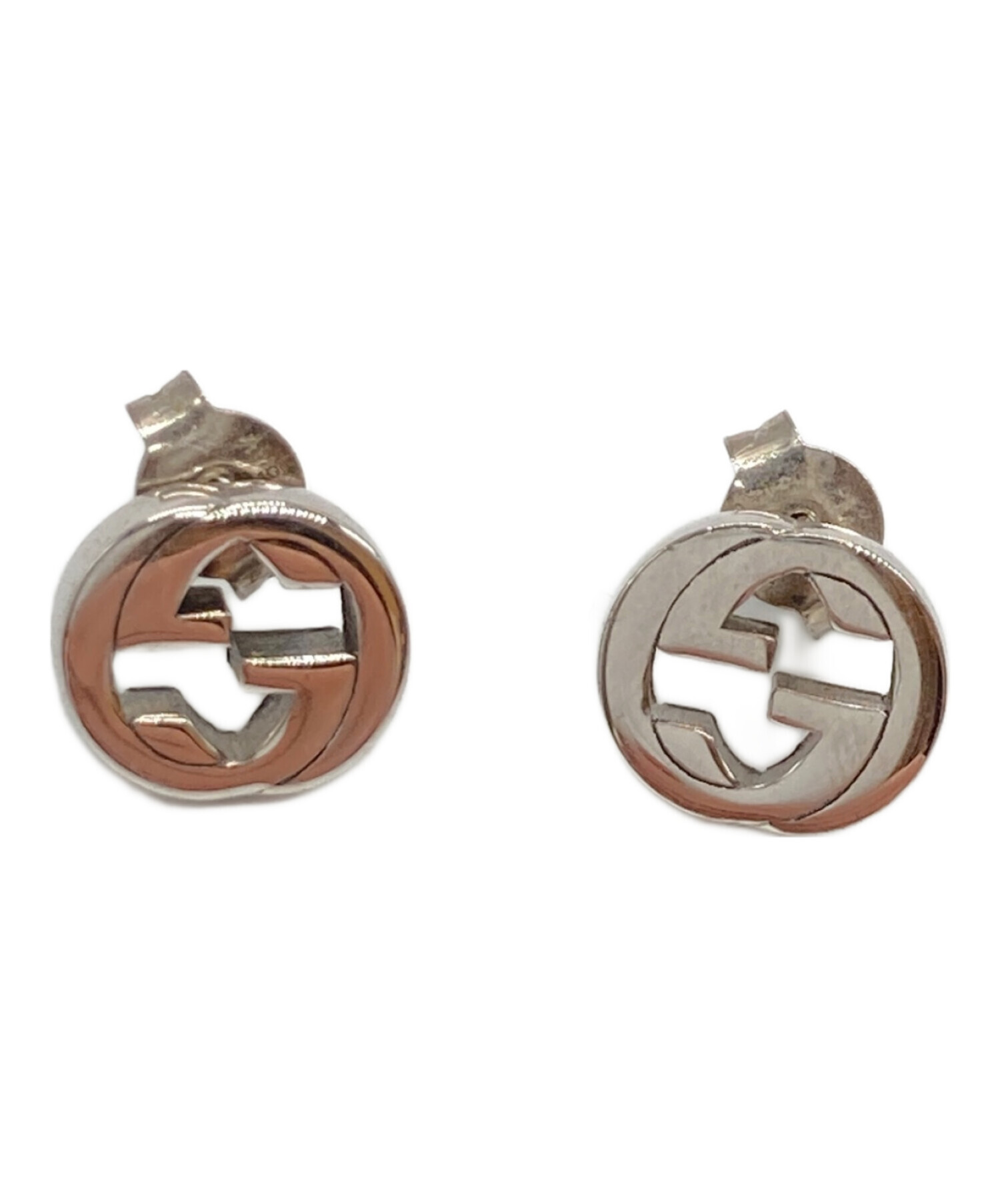 中古・古着通販】GUCCI (グッチ) インターロッキングスタッズピアス